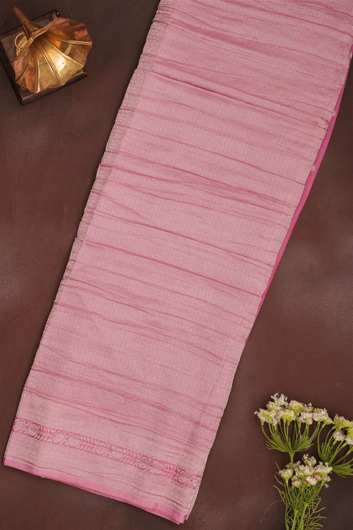Banarasi Georgette Dark Brown Saree