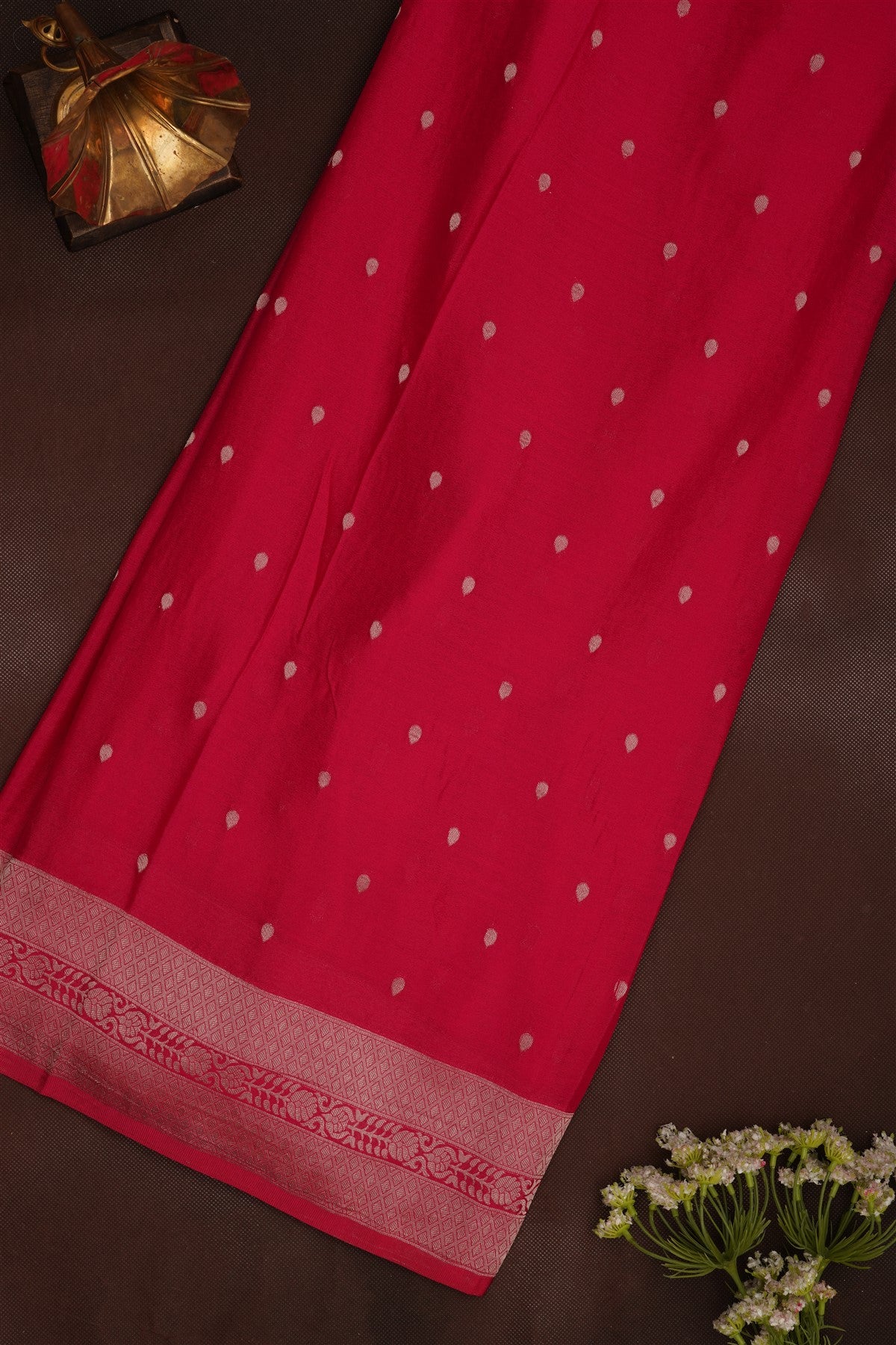 Banarasi Georgette Dark Pink Saree