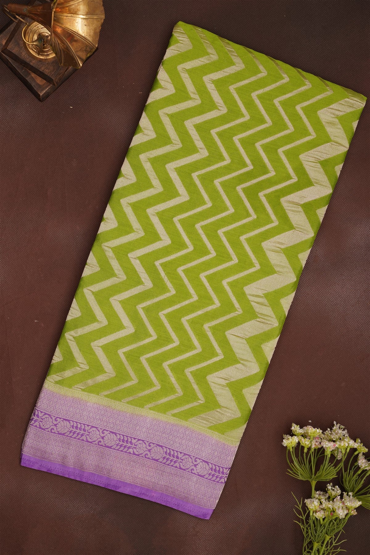 Banarasi Georgette Green Saree