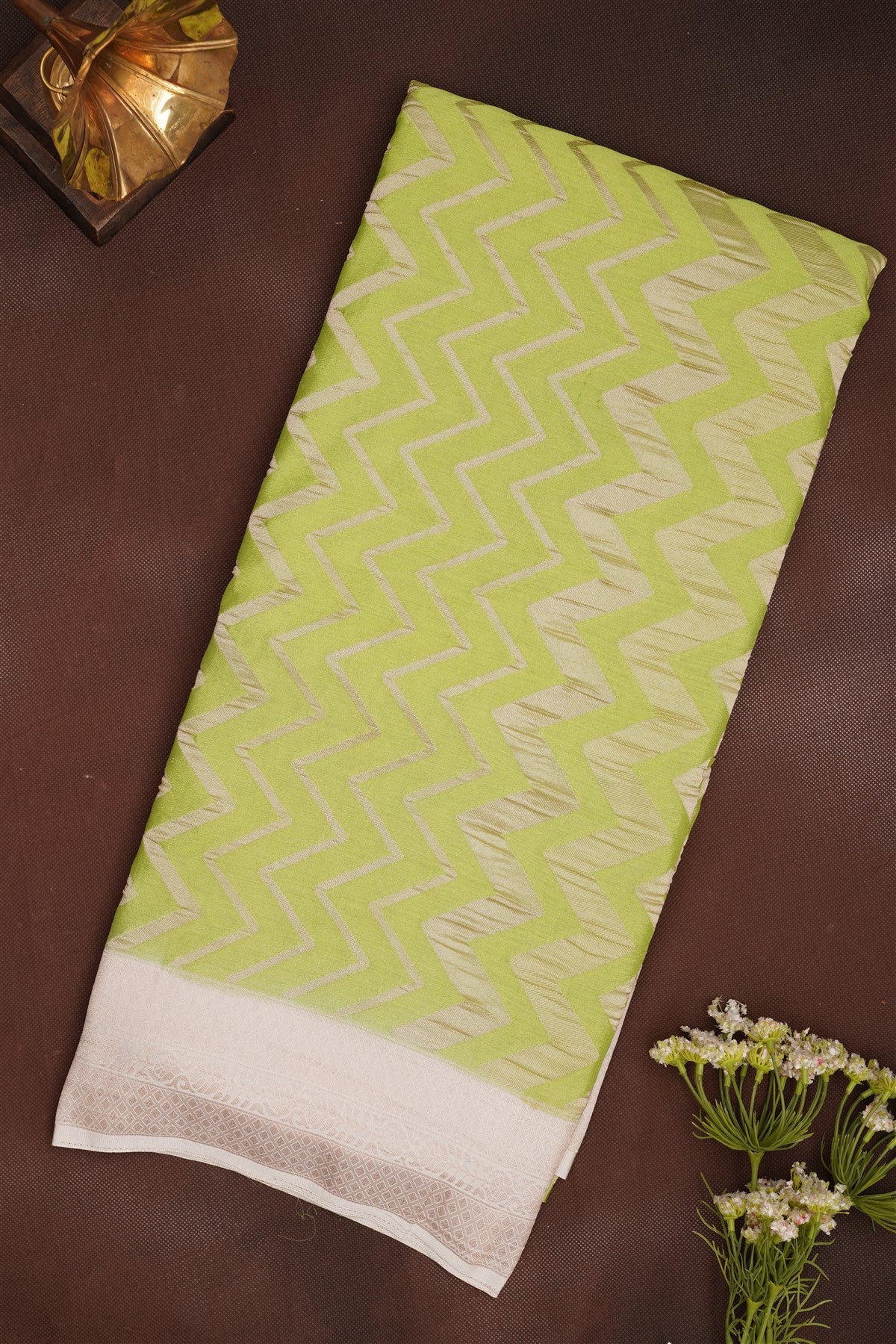 Banarasi Georgette Green Saree