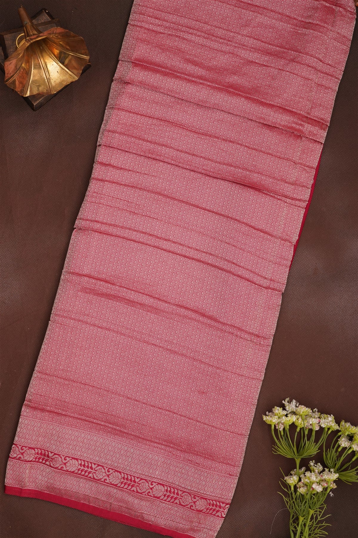 Banarasi Georgette Olive Green Saree