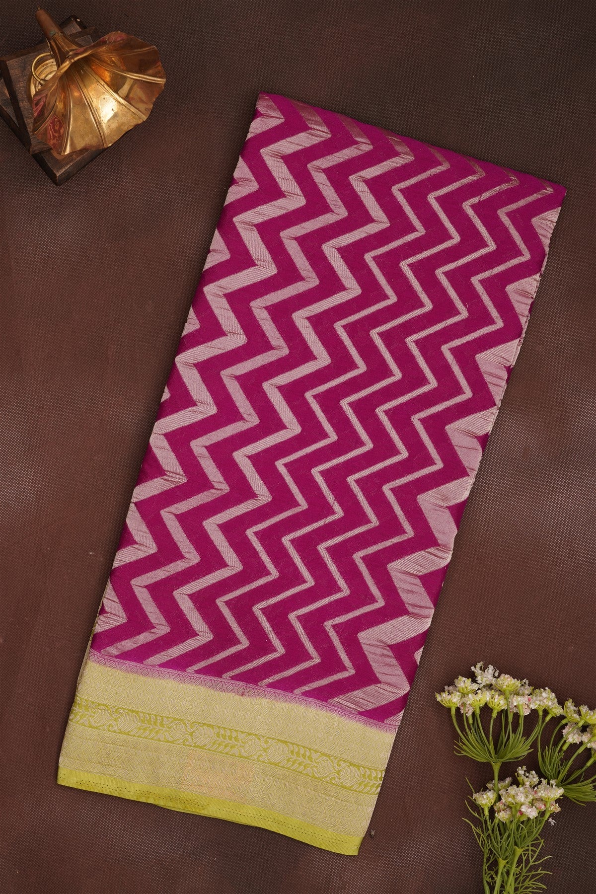 Banarasi Georgette Purple Saree