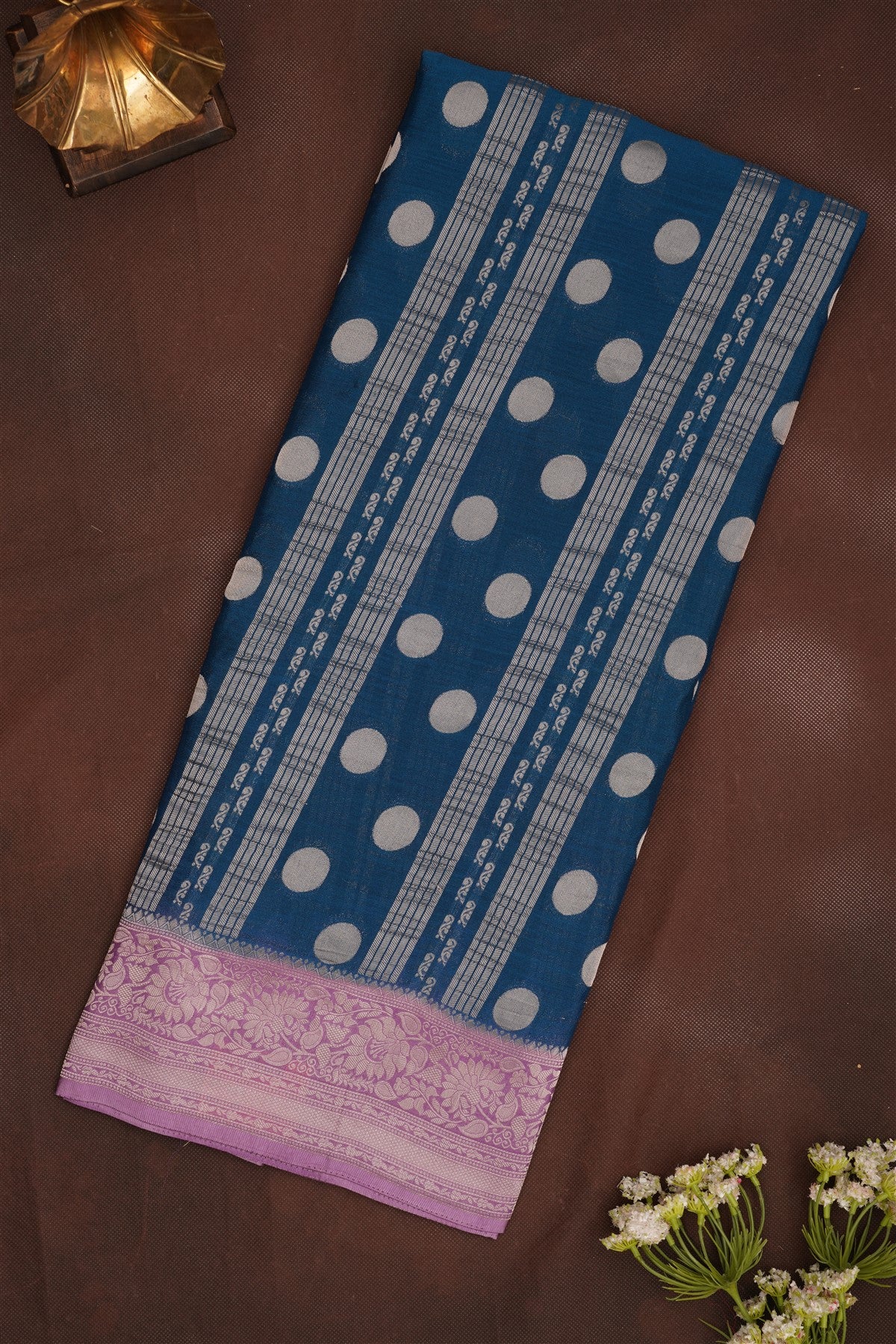 Banarasi Georgette Dark Blue Saree