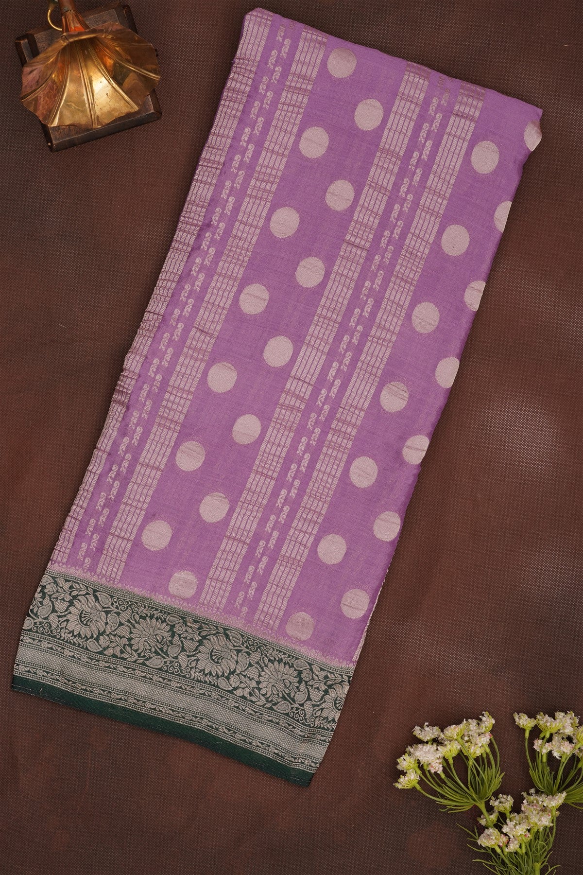 Banarasi Georgette Lavender Saree
