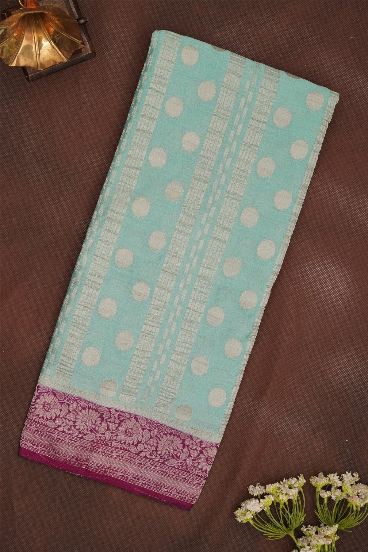 Banarasi Georgette Light Sea Green Saree