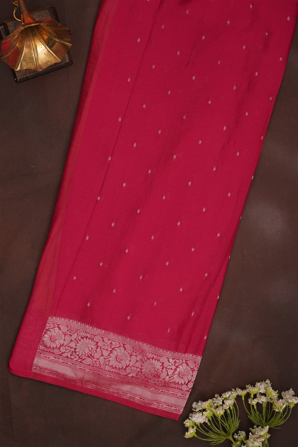 Banarasi Georgette Lime Green Saree