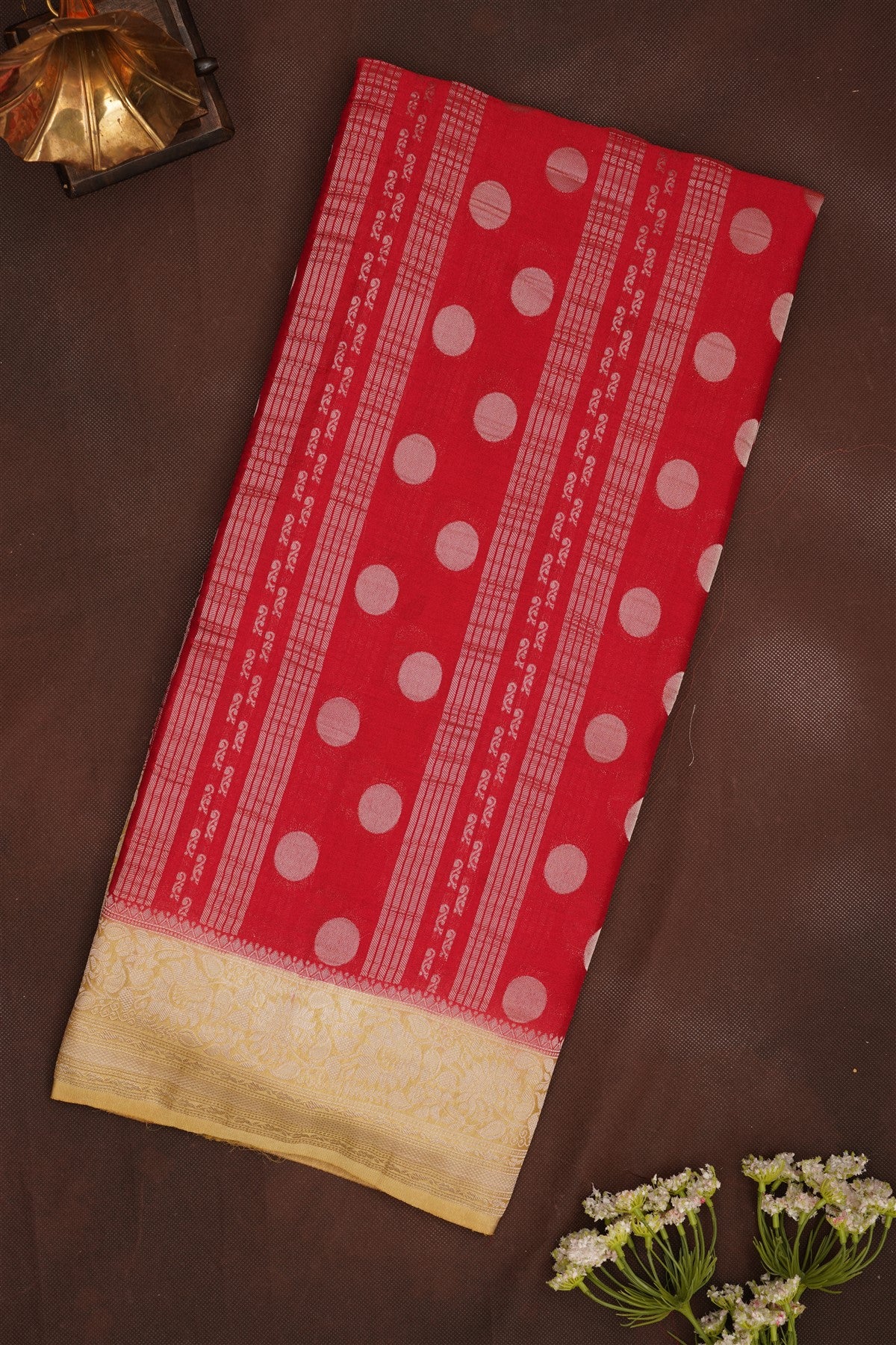 Banarasi Georgette Maroon Saree