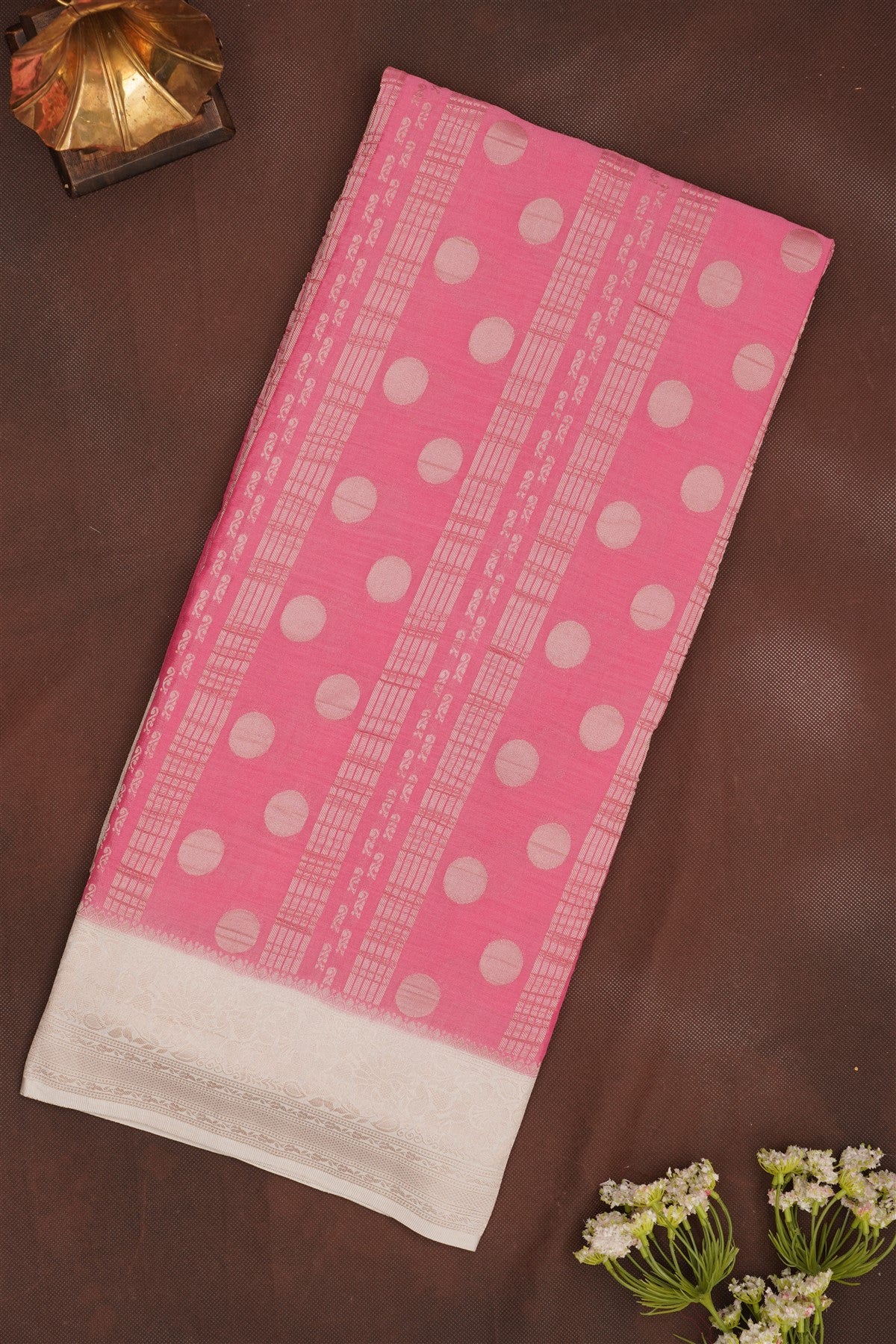 Banarasi Georgette Pink Saree