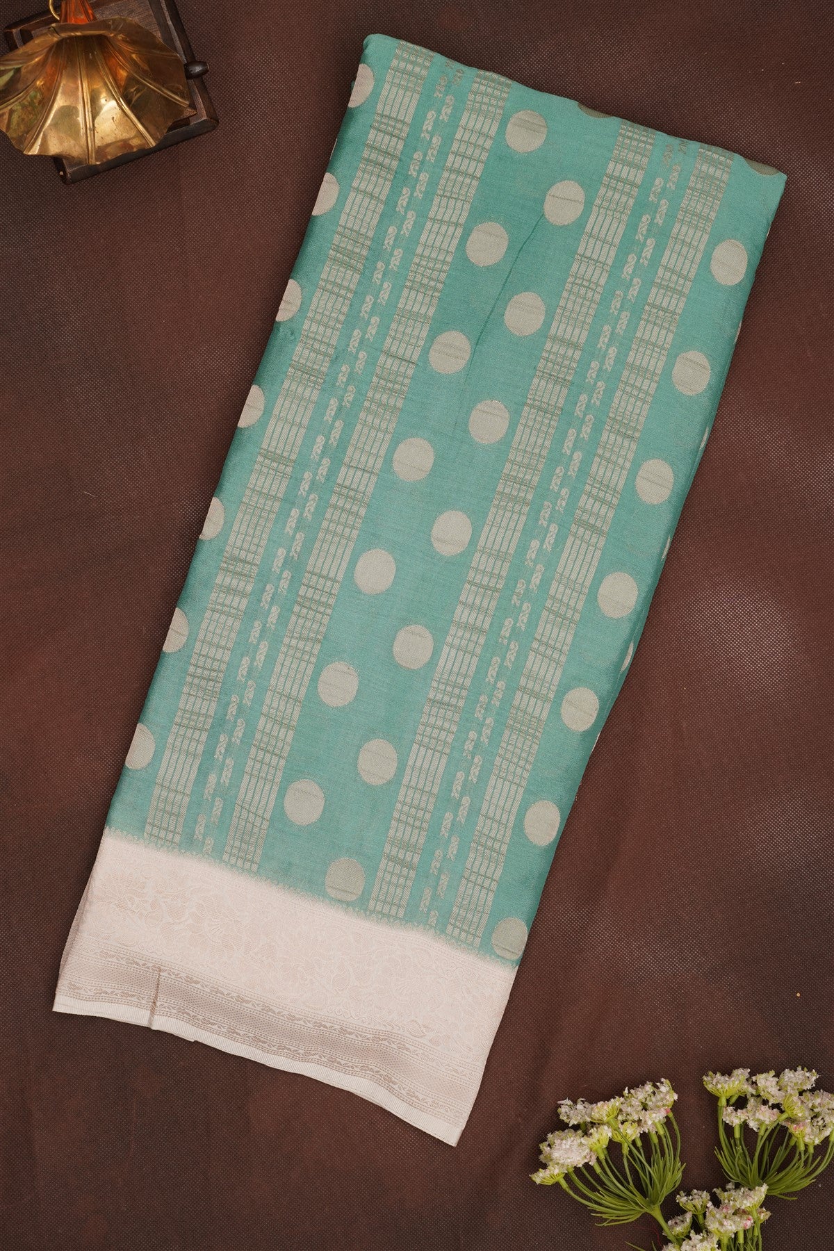 Banarasi Georgette Sea Green Saree