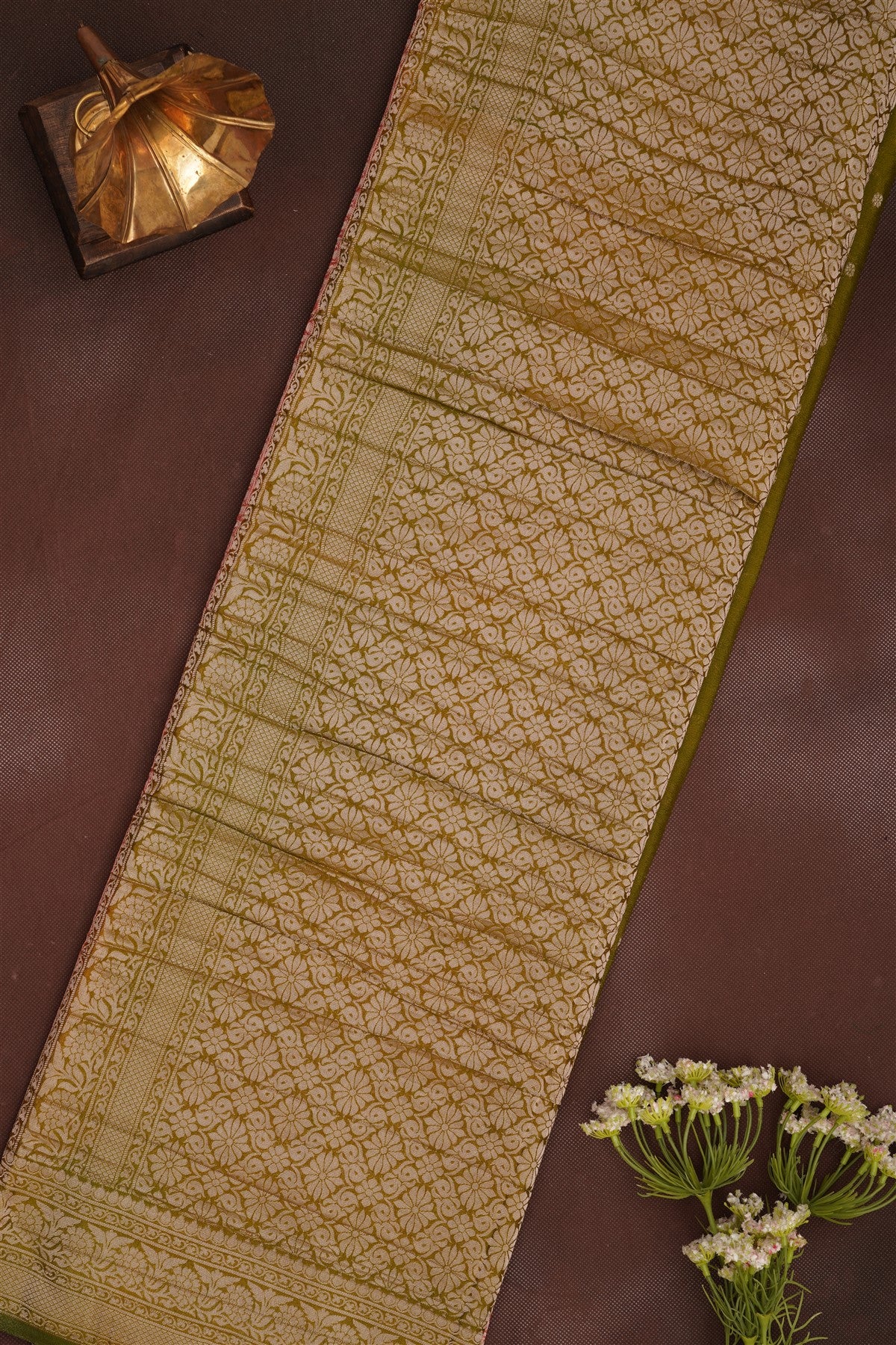 Banarasi Georgette Coral Saree