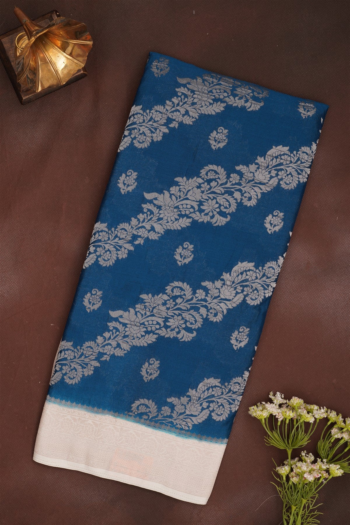 Banarasi Georgette Dark Blue Saree