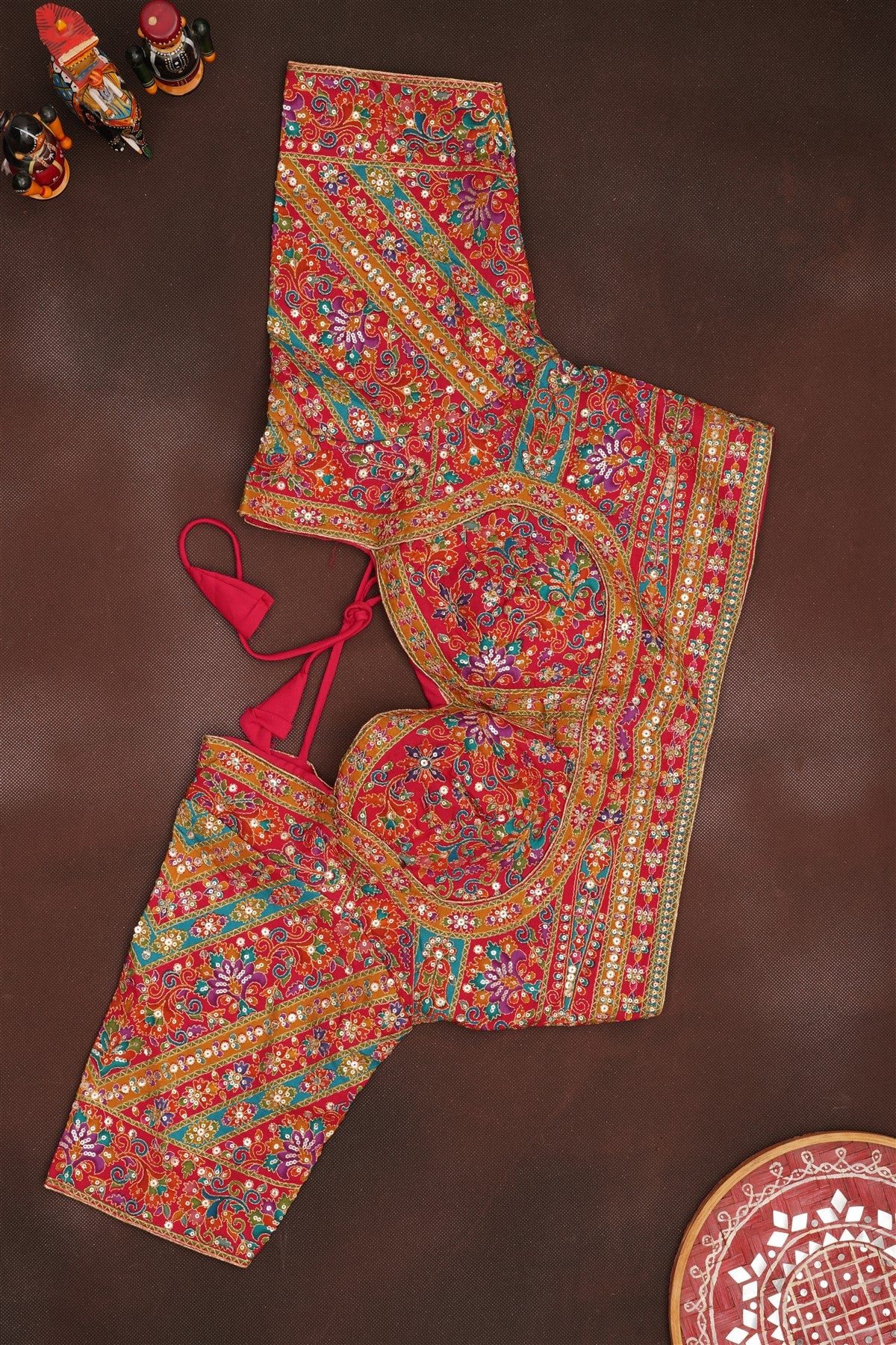 Banarasi Roman Silk Teal  Saree