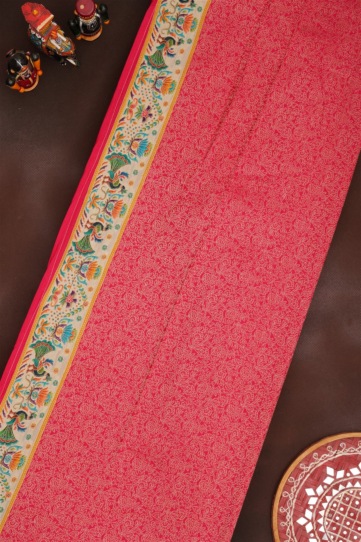 Banarasi Roman Silk Cream  Saree
