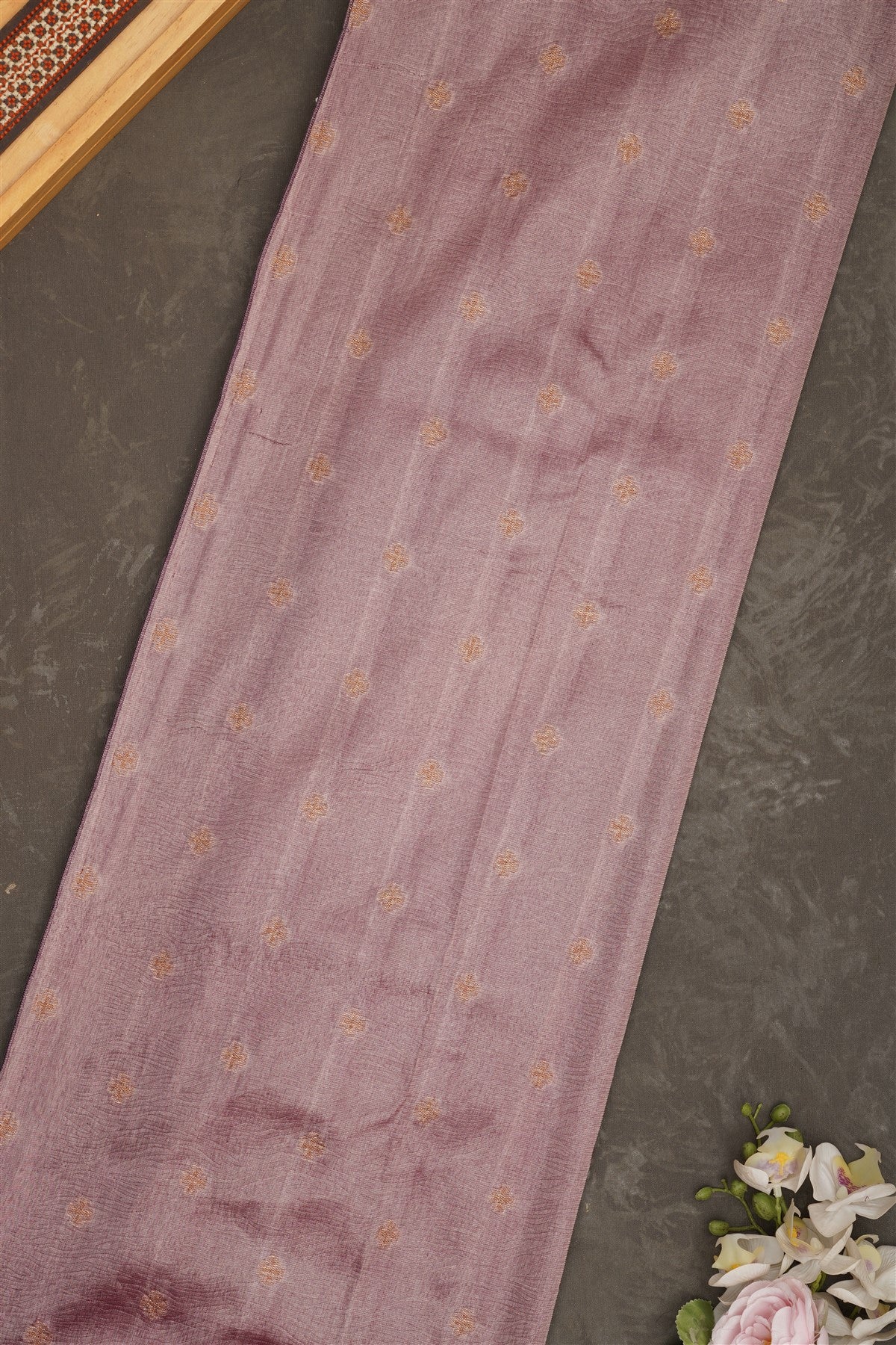 Banarasi Tissue Silk Dark Purple Saree