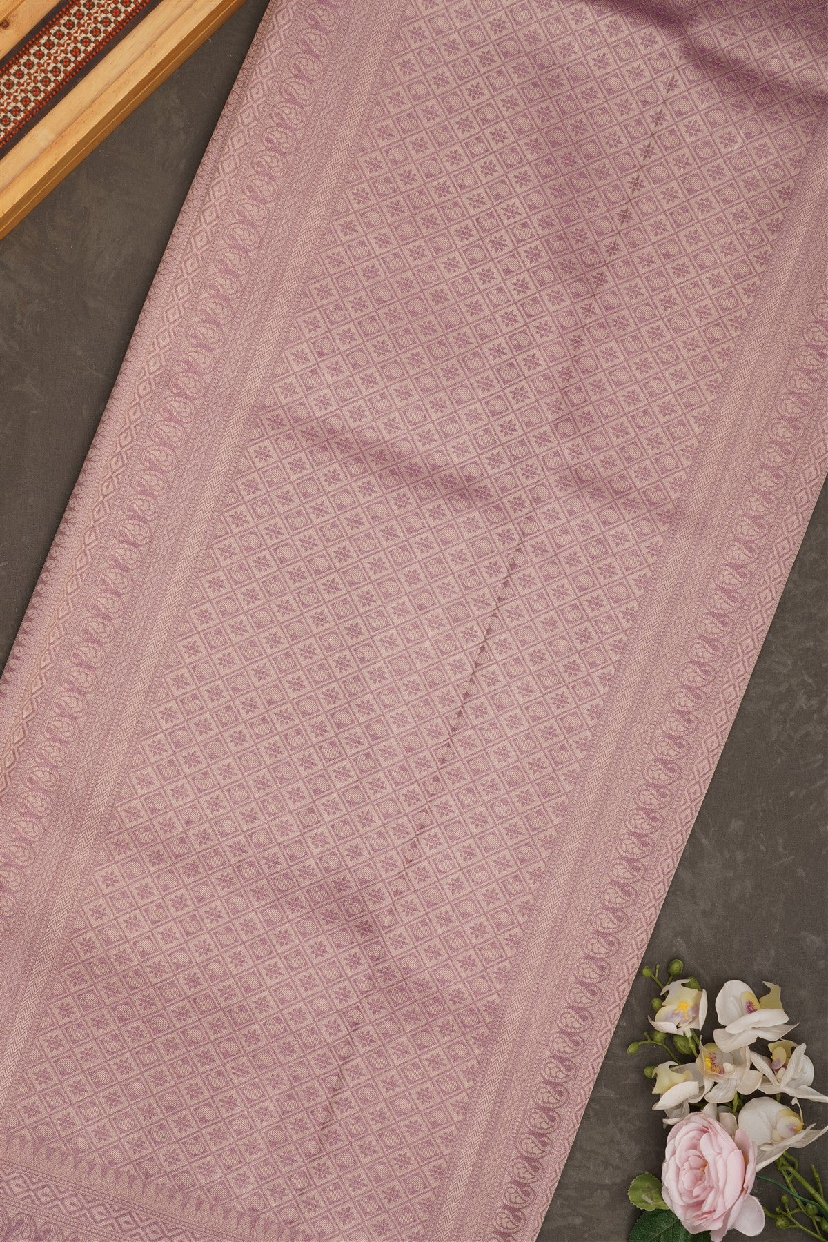 Banarasi Tissue Silk Lavender Saree