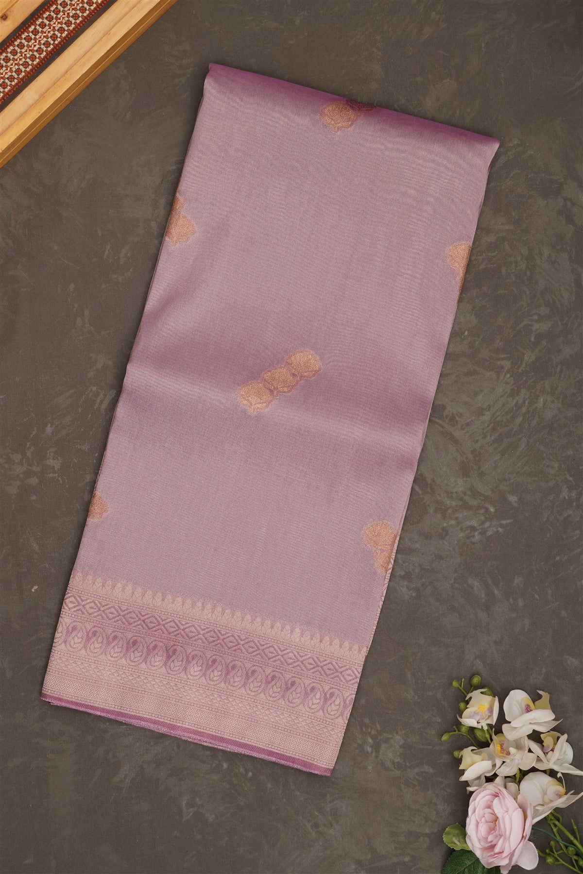 Banarasi Tissue Silk Lavender Saree