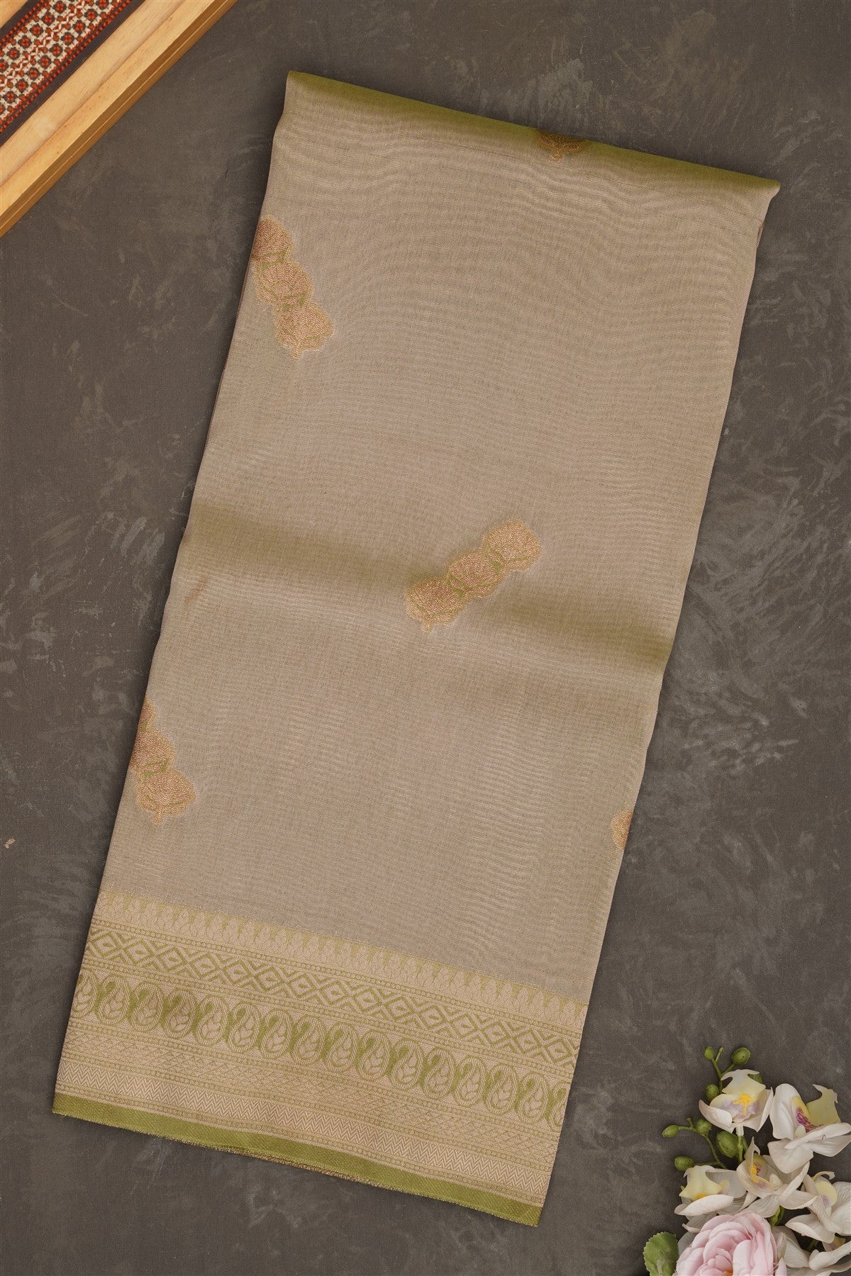 Banarasi Tissue Silk Light Green Saree