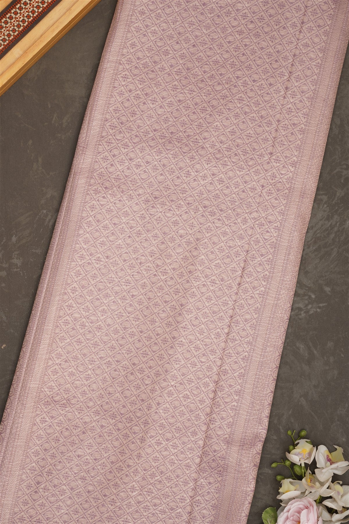 Banarasi Tissue Silk Light Lavender Saree