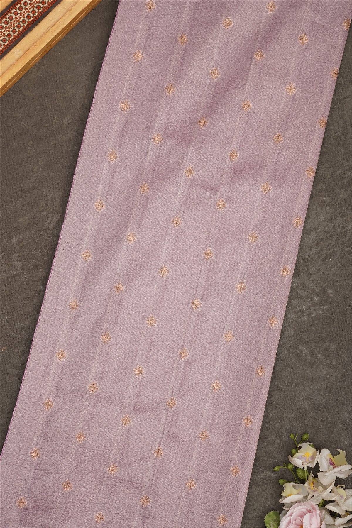 Banarasi Tissue Silk Light Lavender Saree
