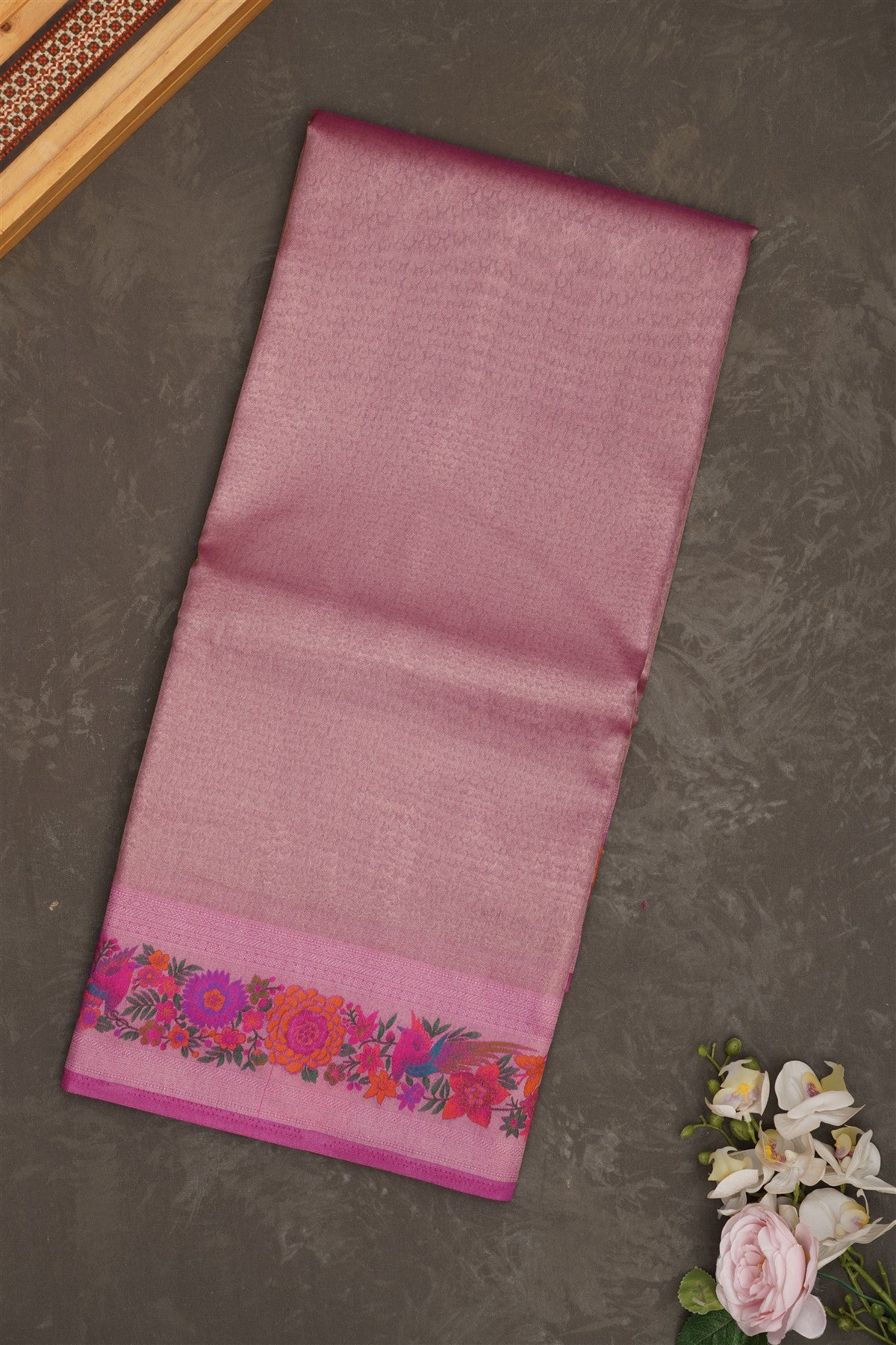 Banarasi Tissue Silk Purple Saree