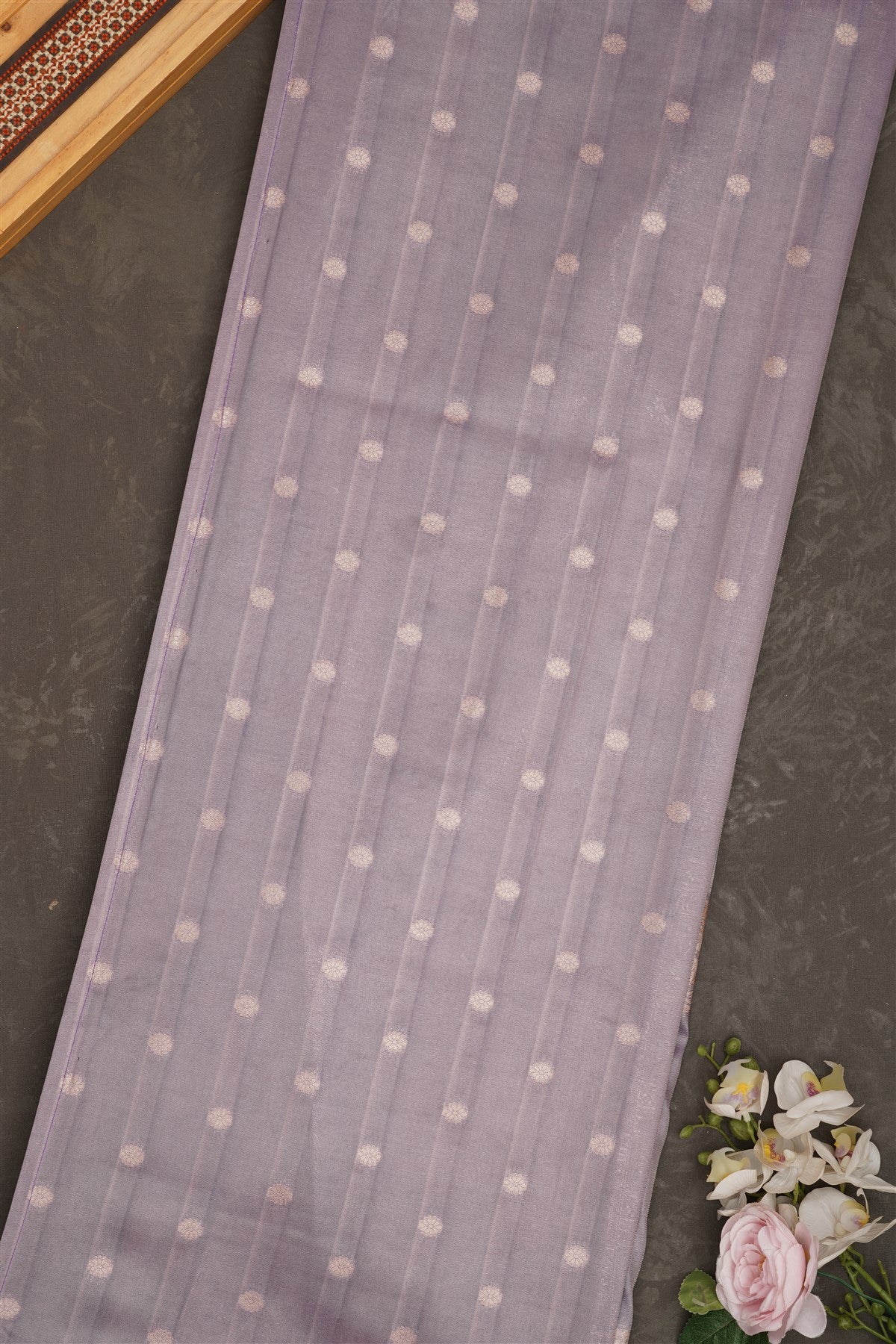 Banarasi Tissue Silk Lavender Saree