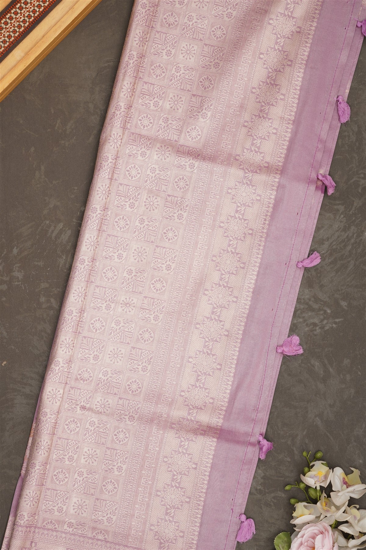 Banarasi Tissue Silk Light Purple Saree