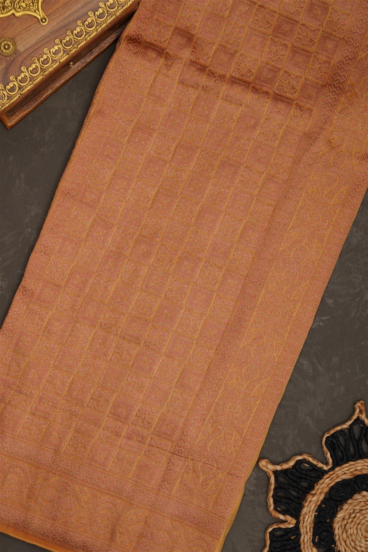 Banarasi Tissue Silk Mustard Saree