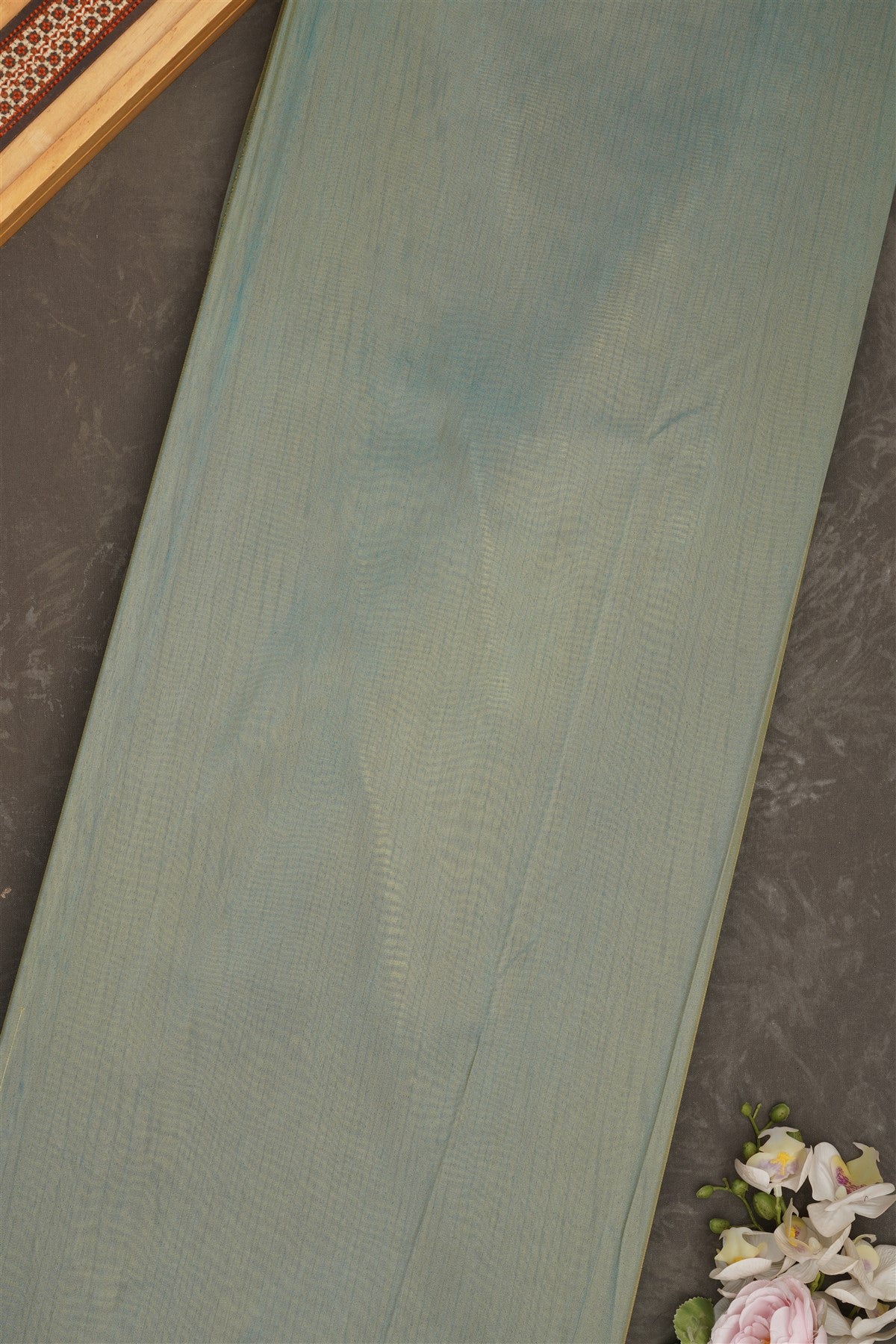 Banarasi Tissue Silk Teal Saree