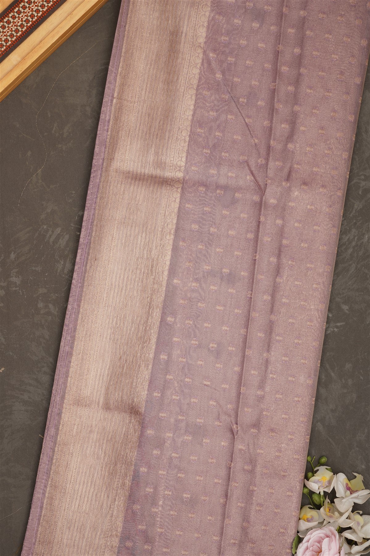 Banarasi Tissue Silk Lavender Saree