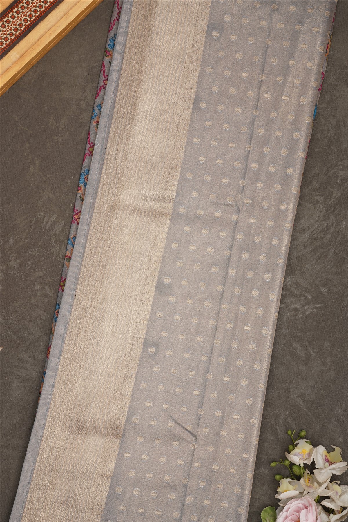 Banarasi Tissue Silk Light Blue Saree