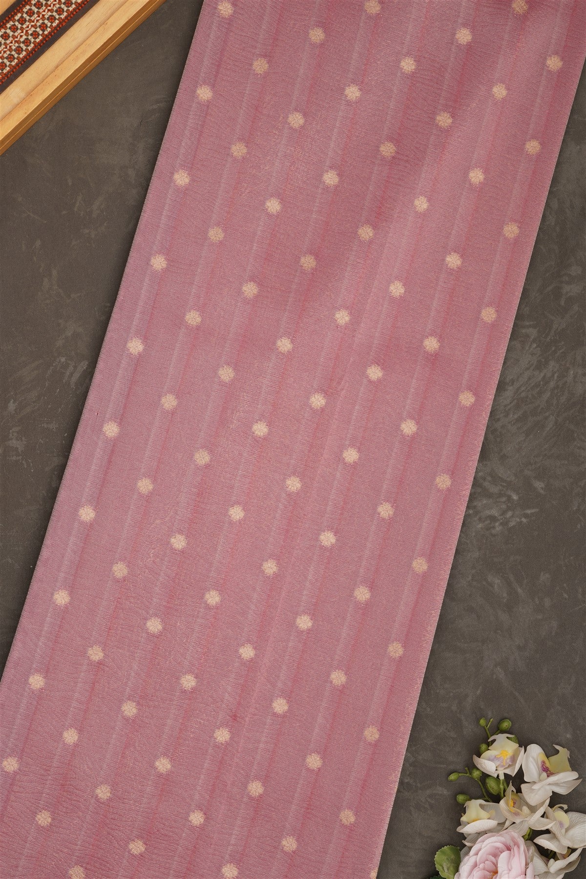 Banarasi Tissue Silk Light Pink Saree