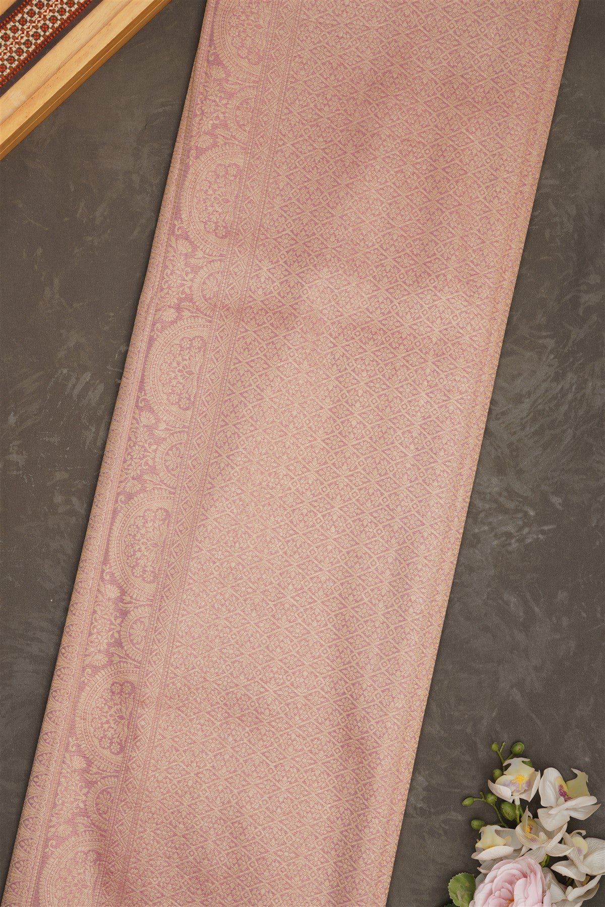 Banarasi Tissue Silk Light Pink Saree