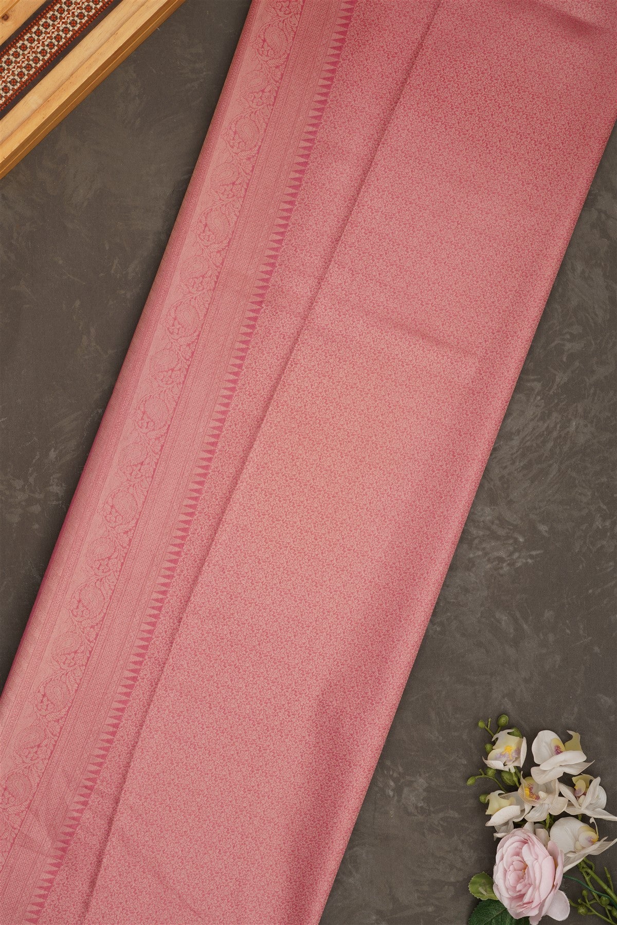 Banarasi Tissue Silk Dusty Pink Saree