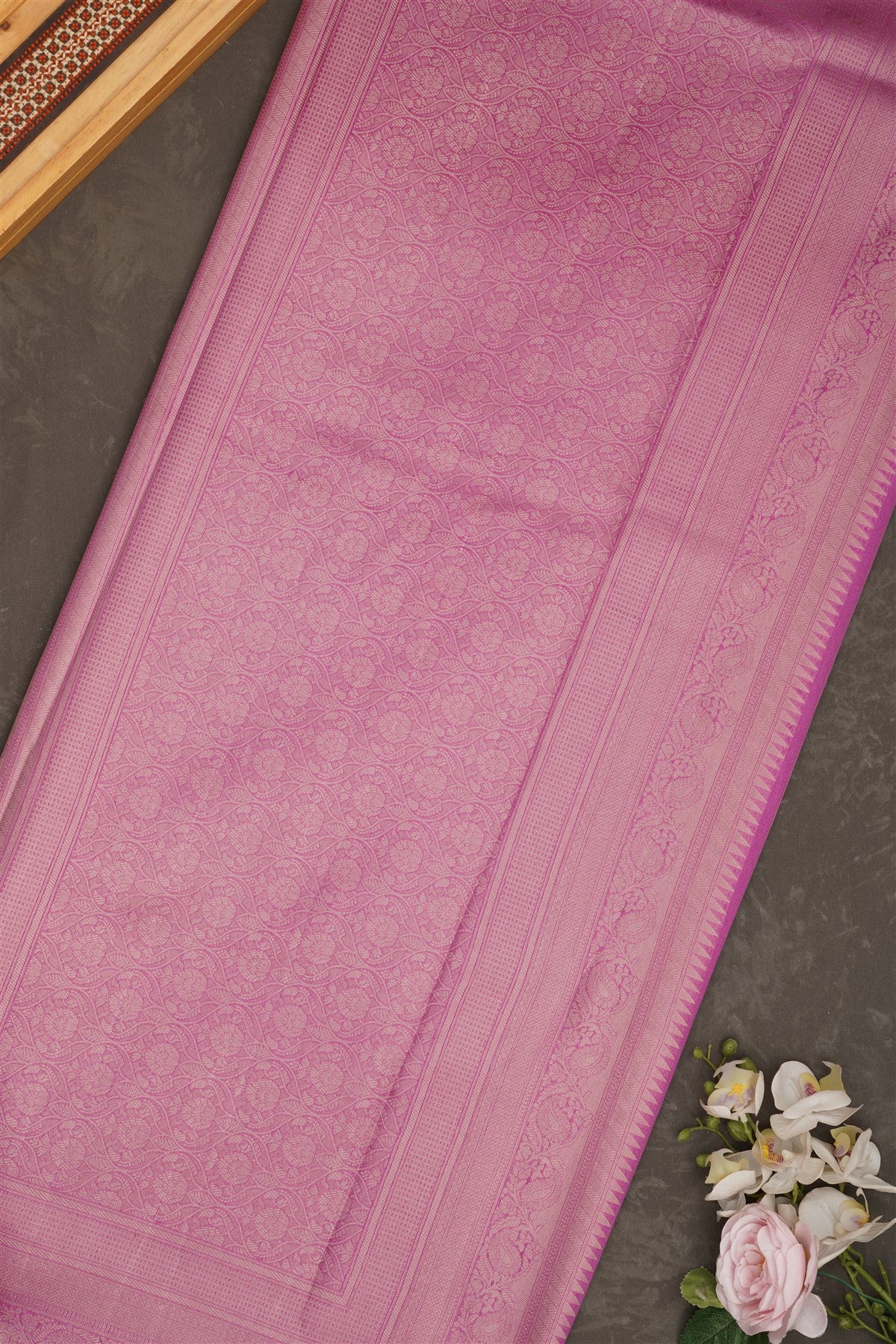 Banarasi Tissue Silk Purple Saree