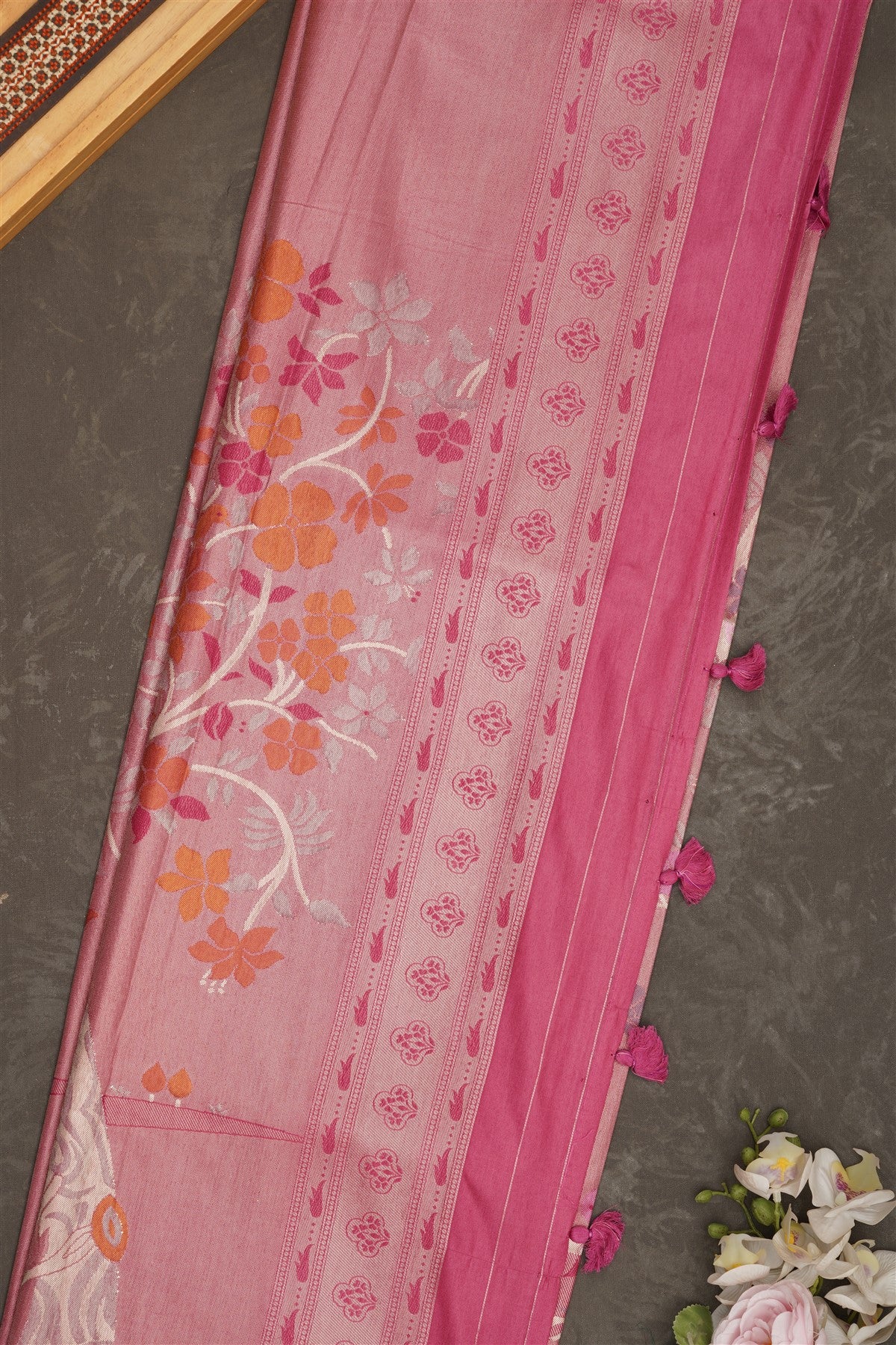 Banarasi Tissue Silk Light Purple Saree