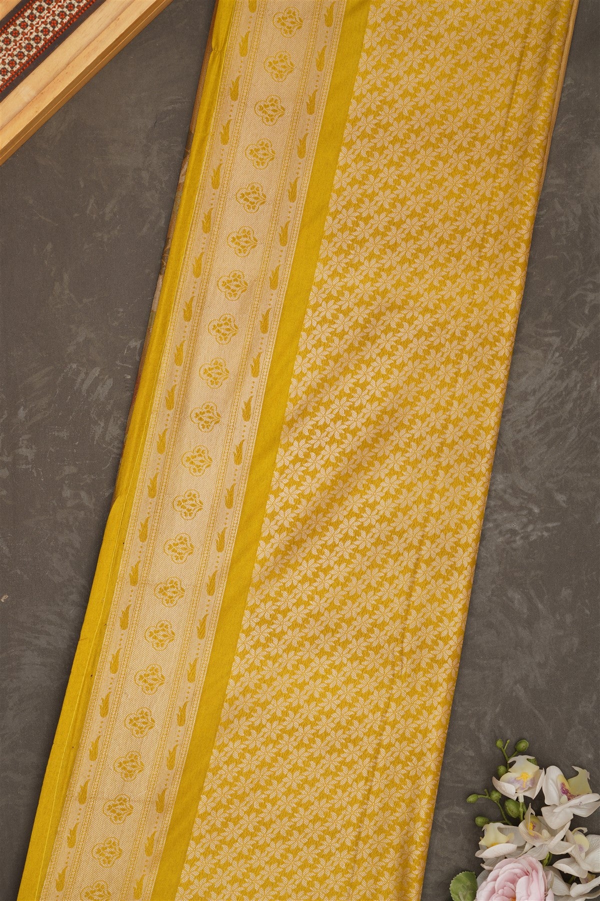 Banarasi Tissue Silk Lime Green Saree