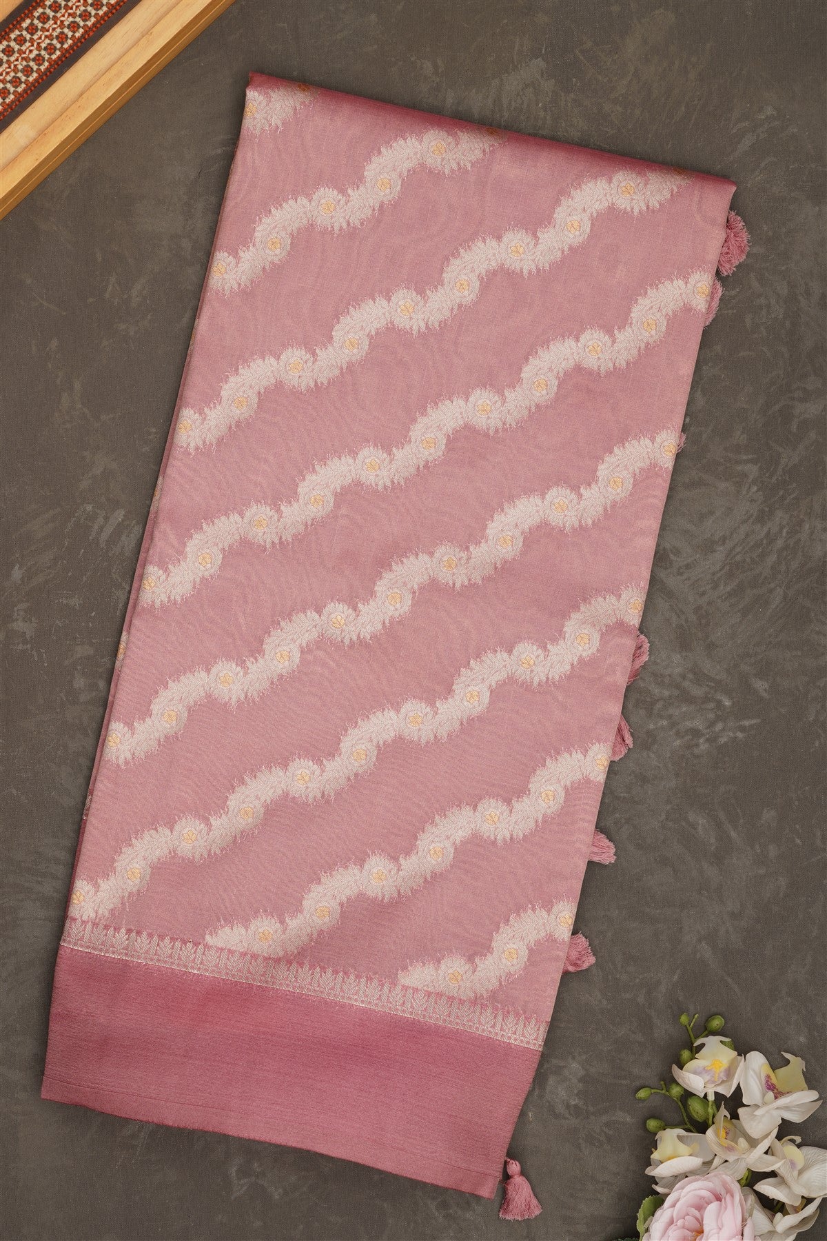 Banarasi Tissue Silk Light Purple Saree