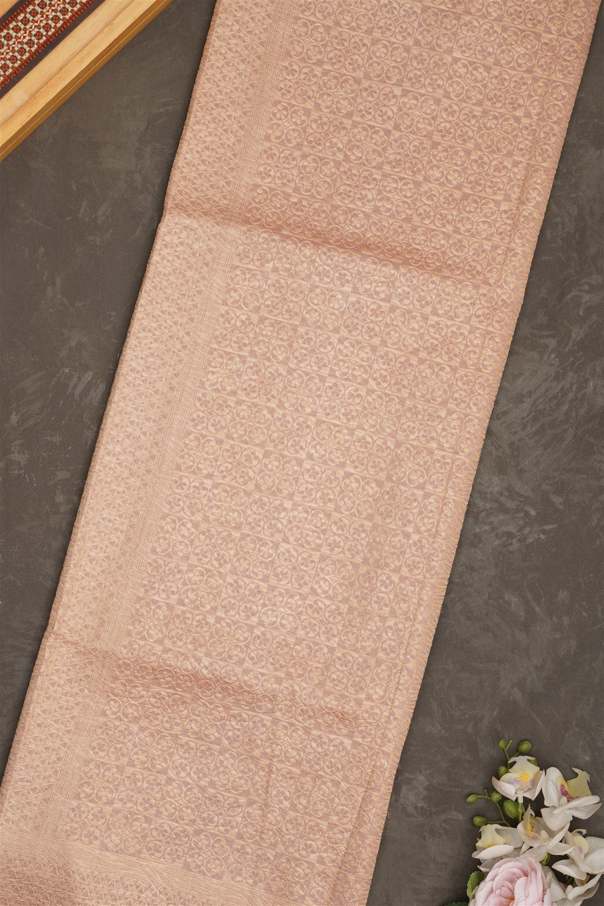 Banarasi Tissue Silk Light Pink Saree