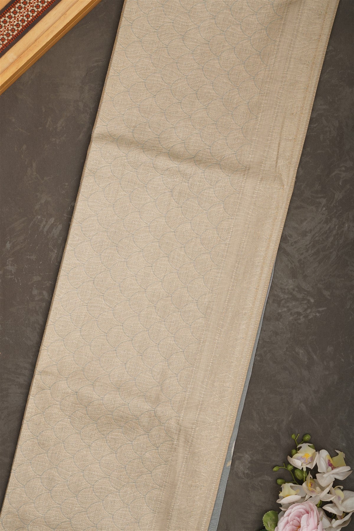Banarasi Tissue Silk Light Sea Green Saree