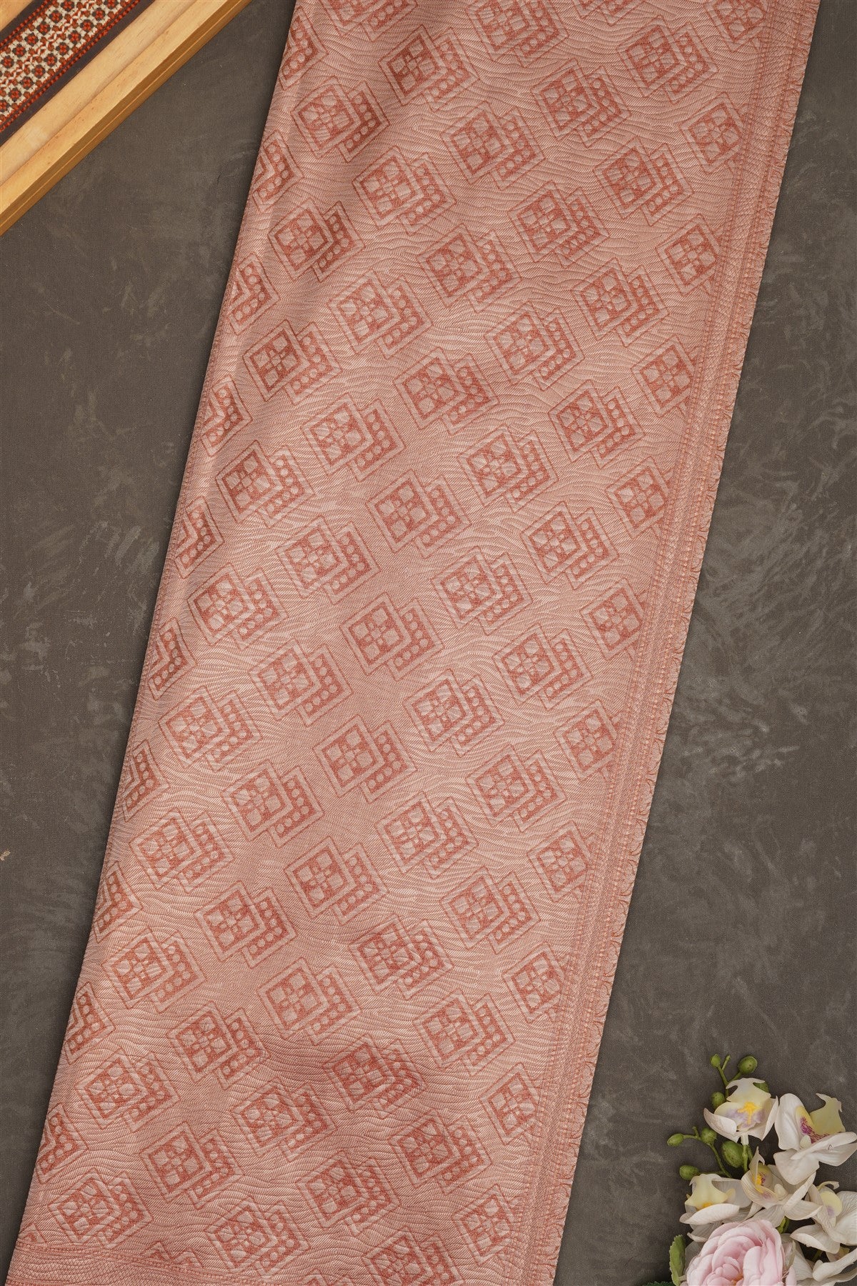 Banarasi Tissue Silk Dusty Pink Saree