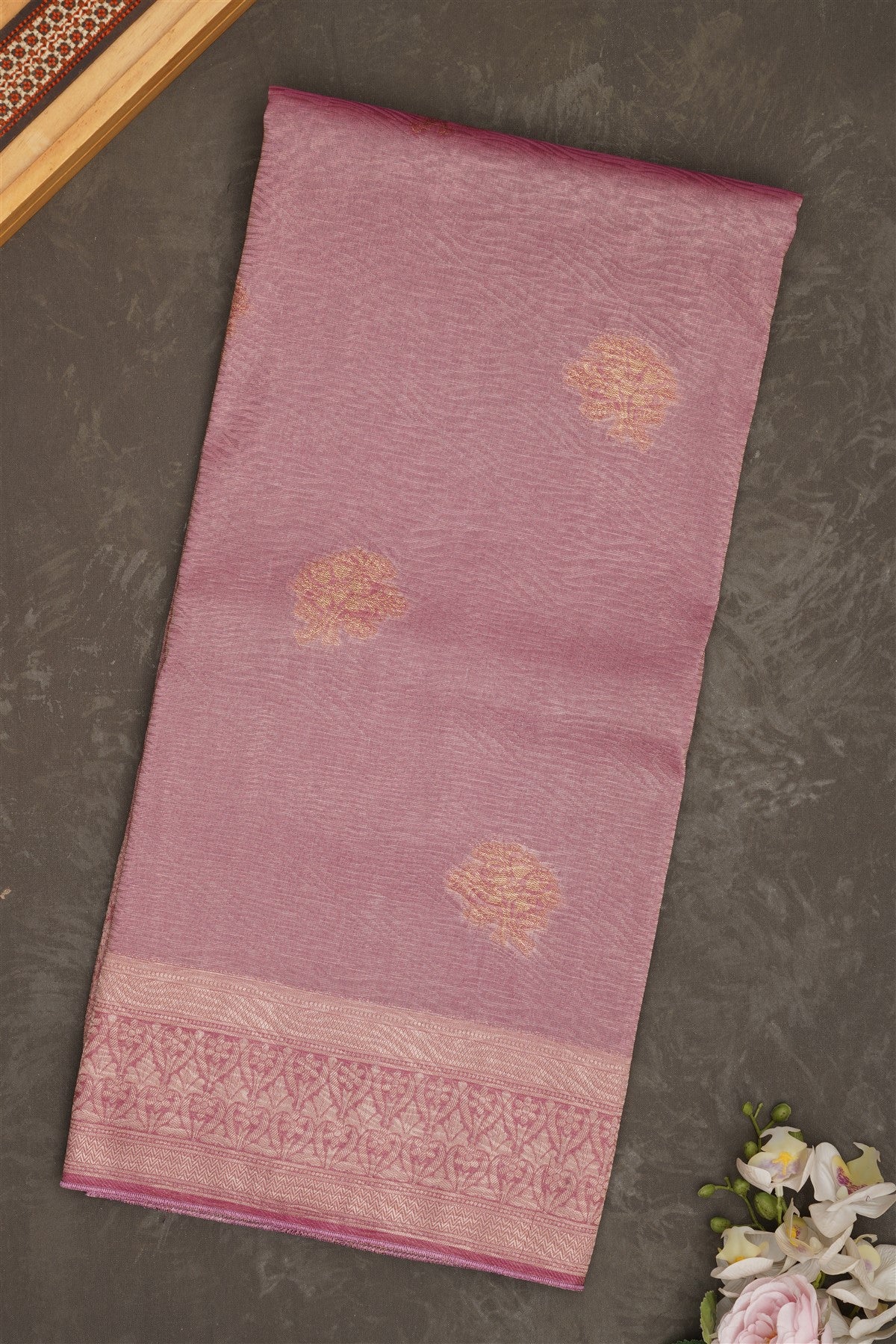 Banarasi Tissue Silk Light Purple Saree