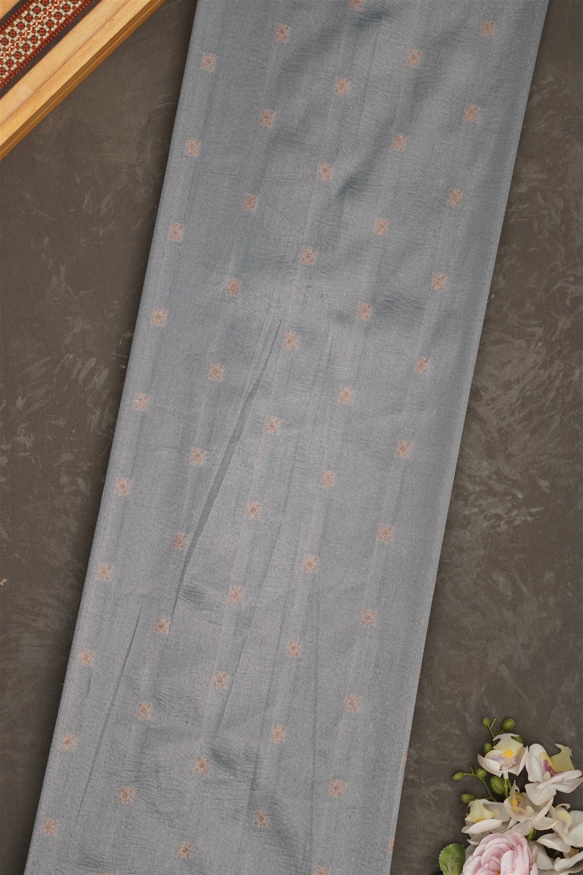 Banarasi Tissue Silk Teal Blue Saree