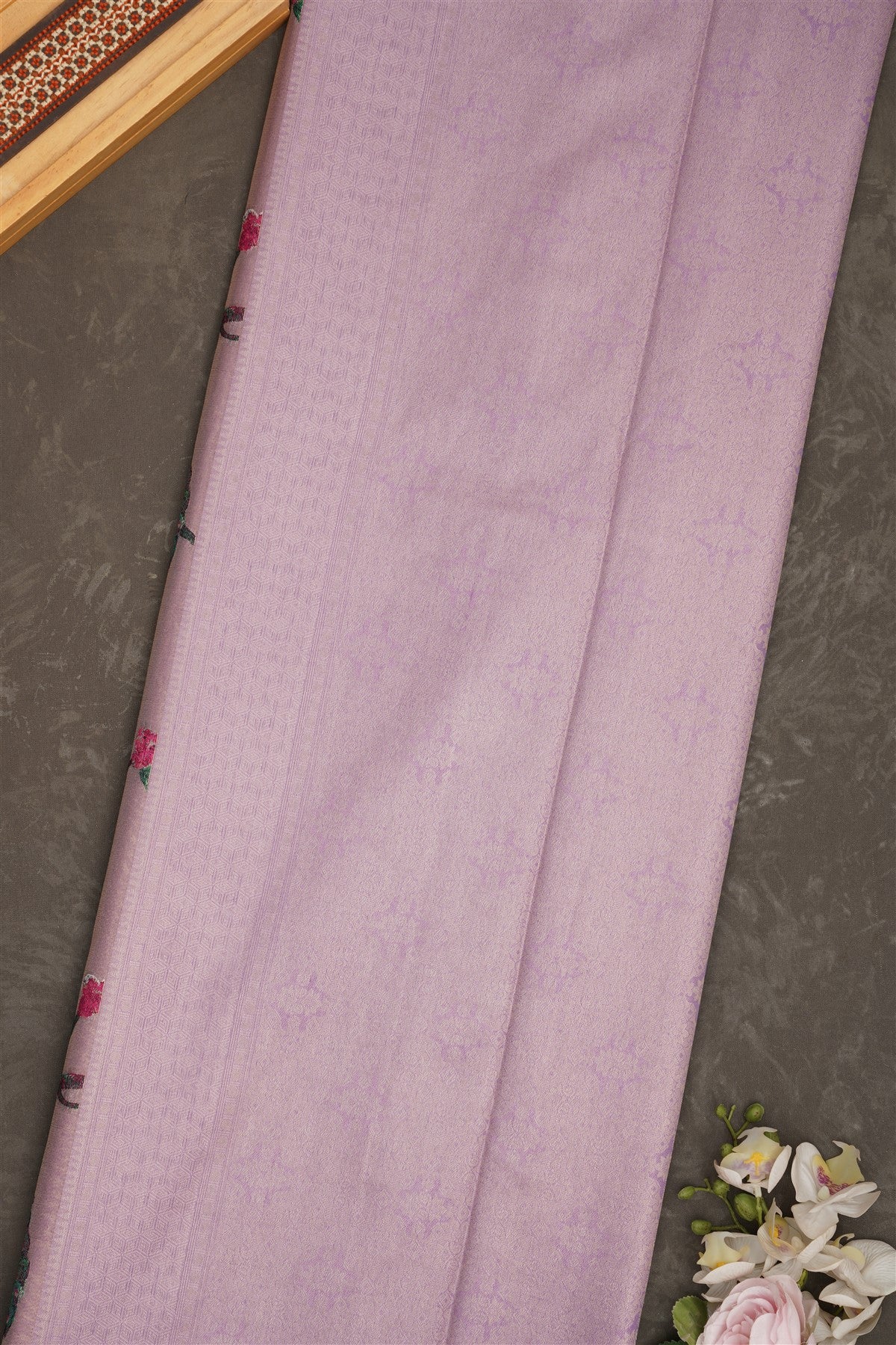 Banarasi Tissue Silk Lavender Saree