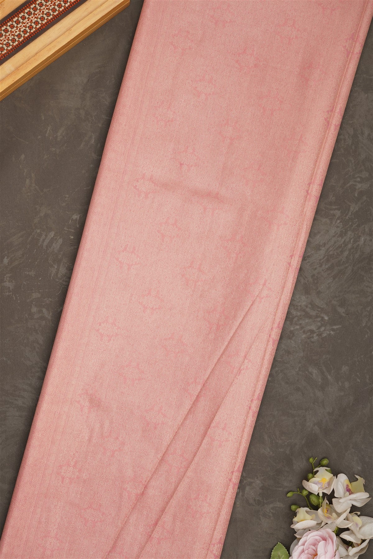 Banarasi Tissue Silk Light Peach Saree