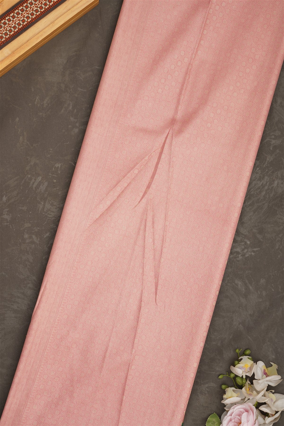 Banarasi Tissue Silk Light Peach Saree