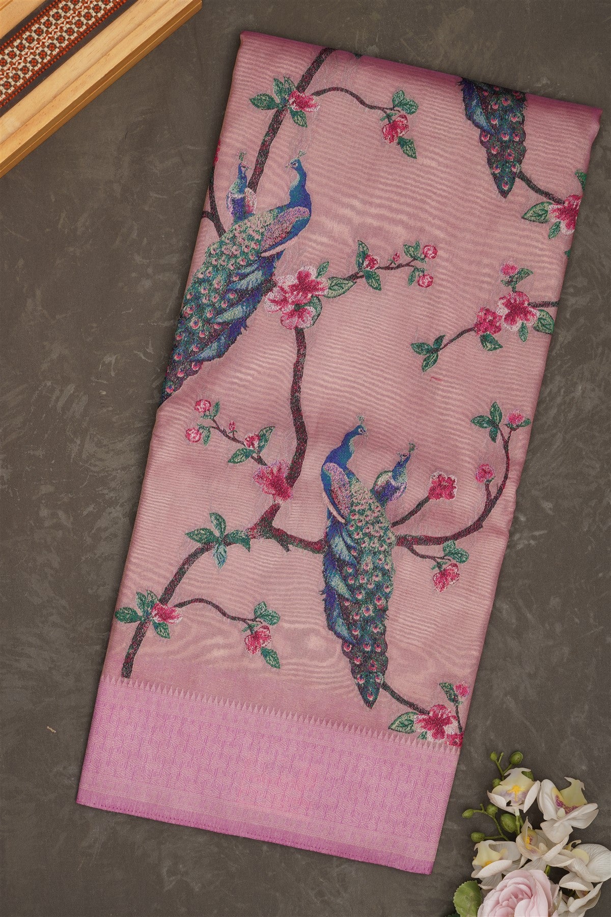 Banarasi Tissue Silk Purple Saree