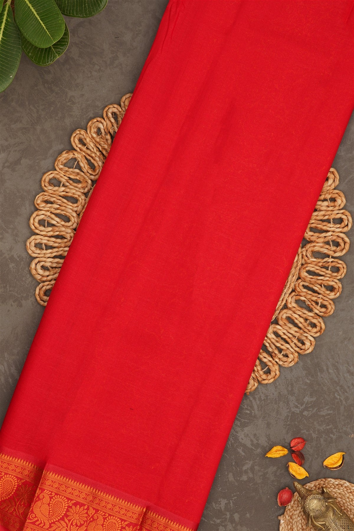Narayanpet Silk Peacock Green Saree