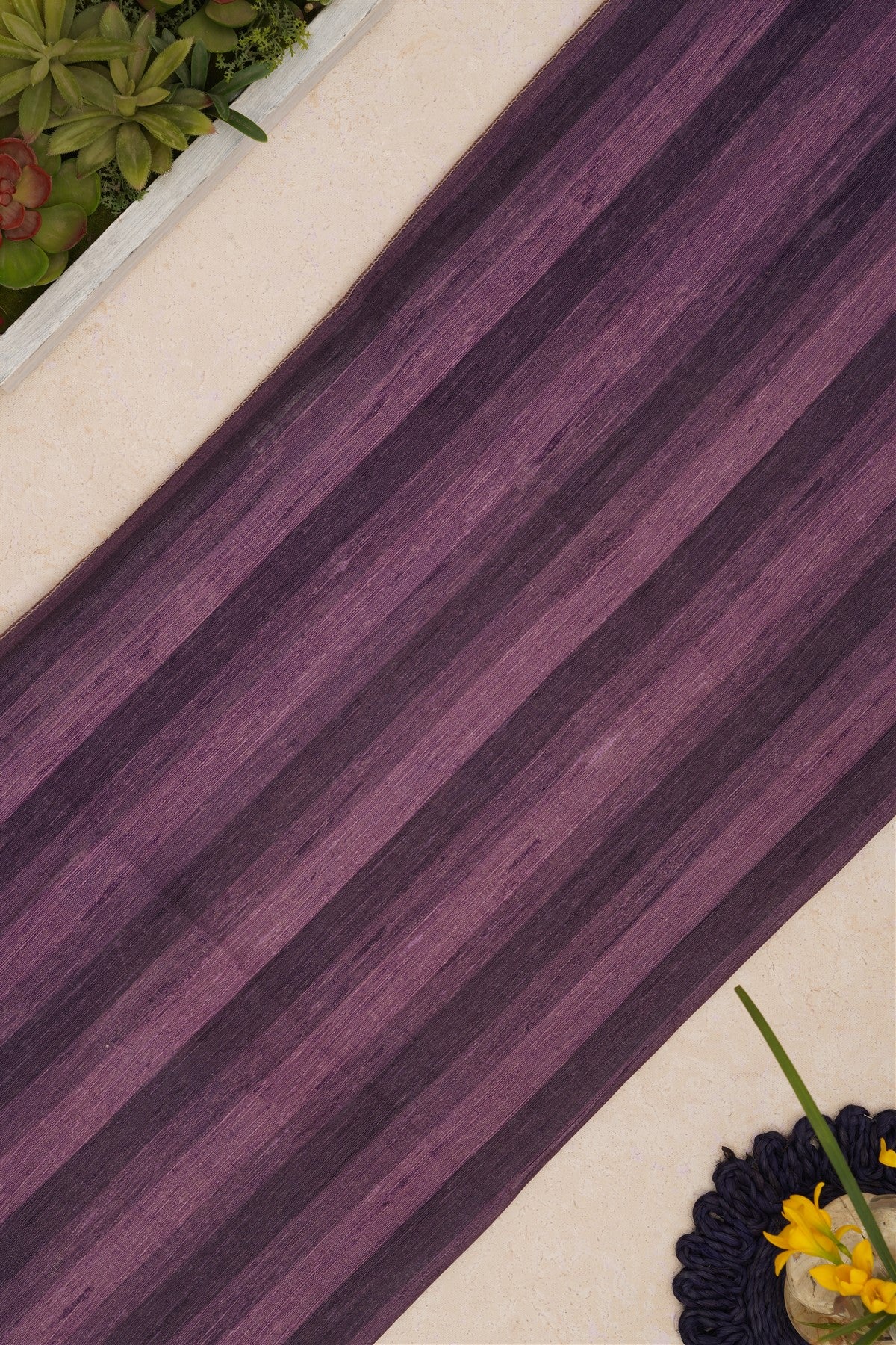 Bhagalpur Tussar Silk Light Lavender Saree