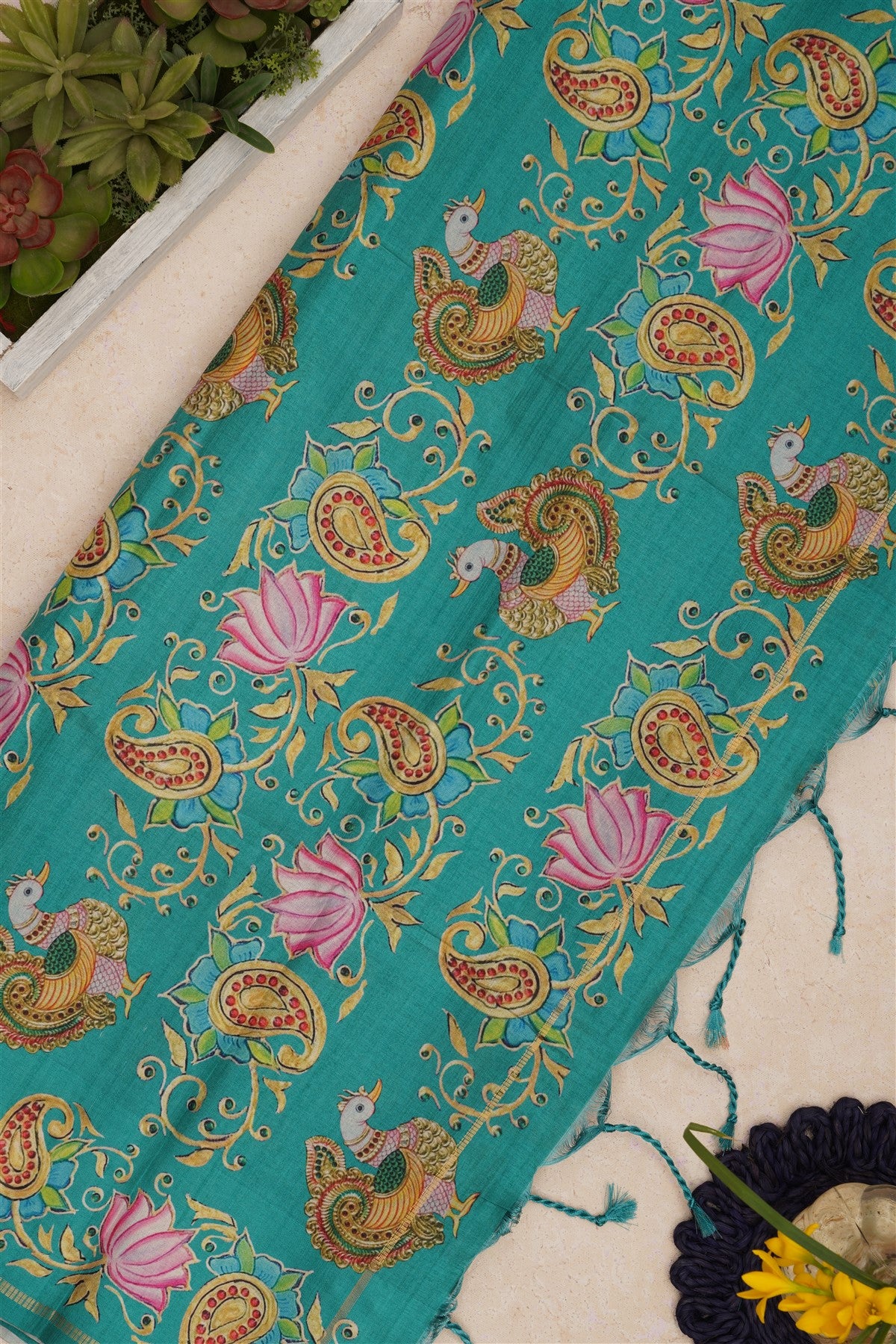Bhagalpur Tussar Silk Dark Grey Saree