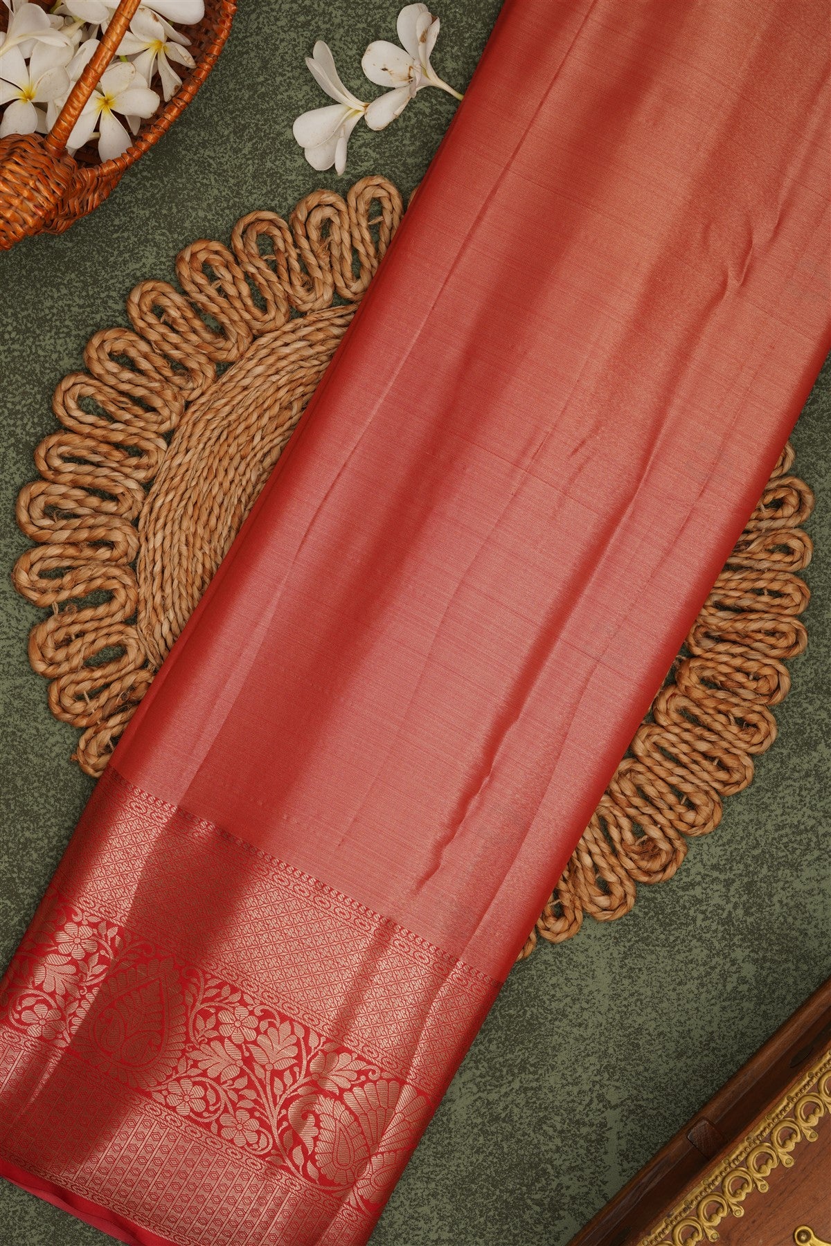 Semi Pattu Silk Blend Royal Blue Saree